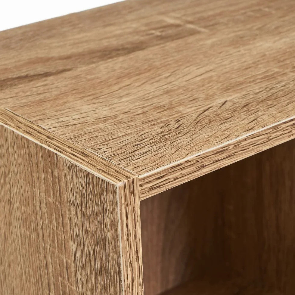 LOLAhome Estantería Cubo de Madera 4 Estantes 106 cm Natural