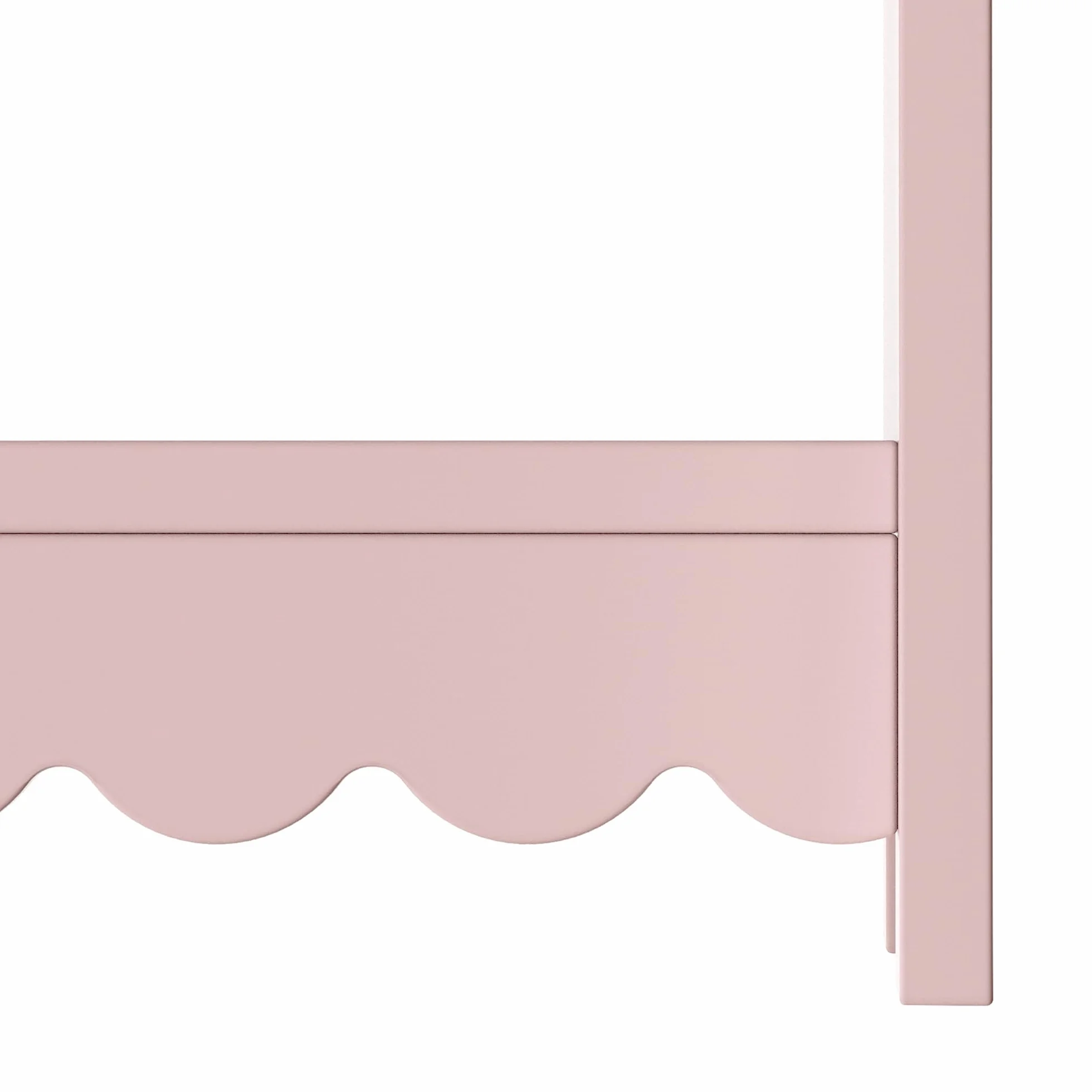 Vestnes Perchero Burro Infantil con Estantería Armario Abierto Ropa 90x80x38 cm Rosa/Blanco