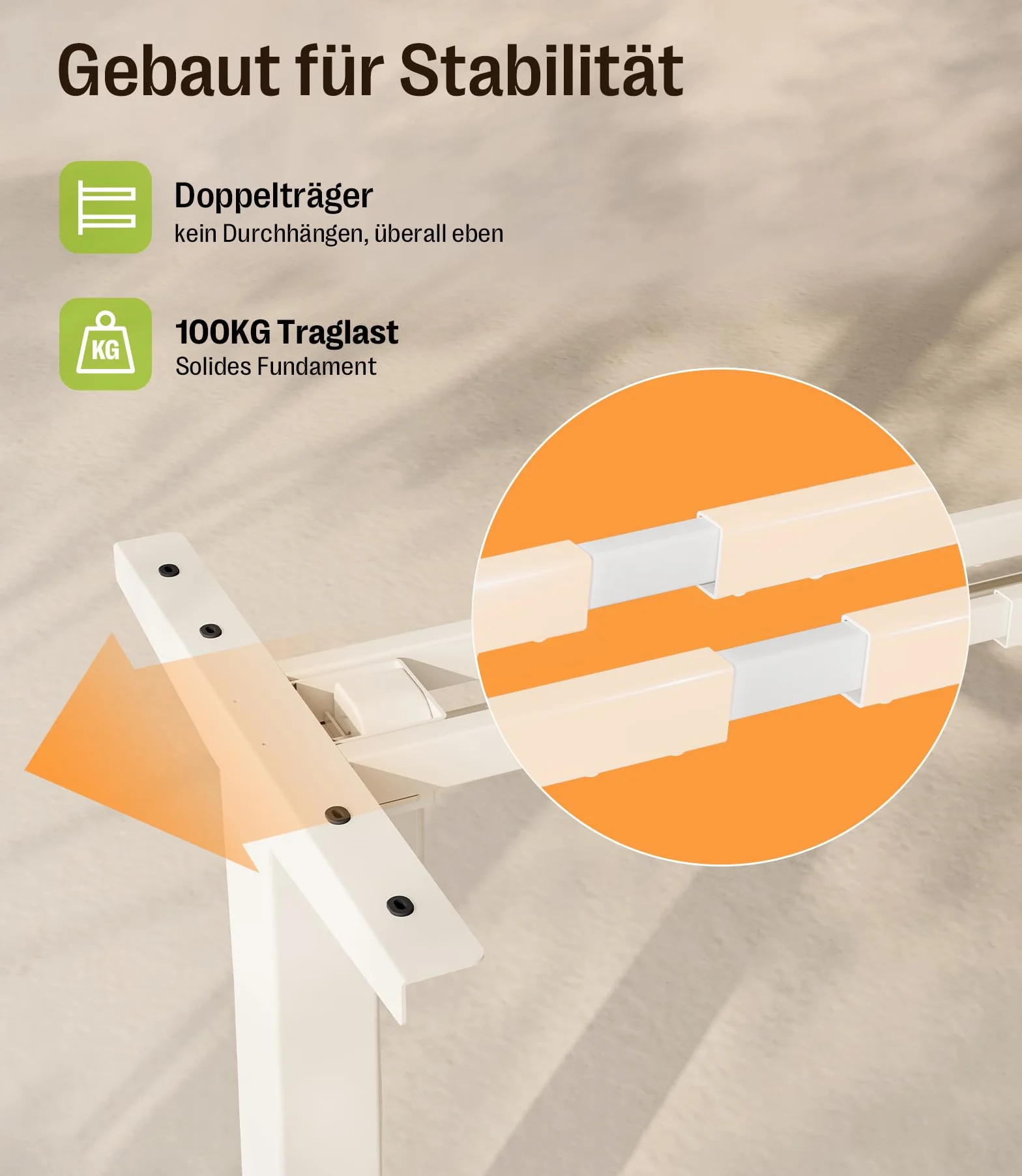 MAIDeSITe Escritorio Eléctrico de Altura Ajustable con Patas Cuadradas, Motor Silencioso y de bajo Consumo, Memoria de 4 Alturas y Recordatorio de Asiento, Escritorio de pie Ergonómico