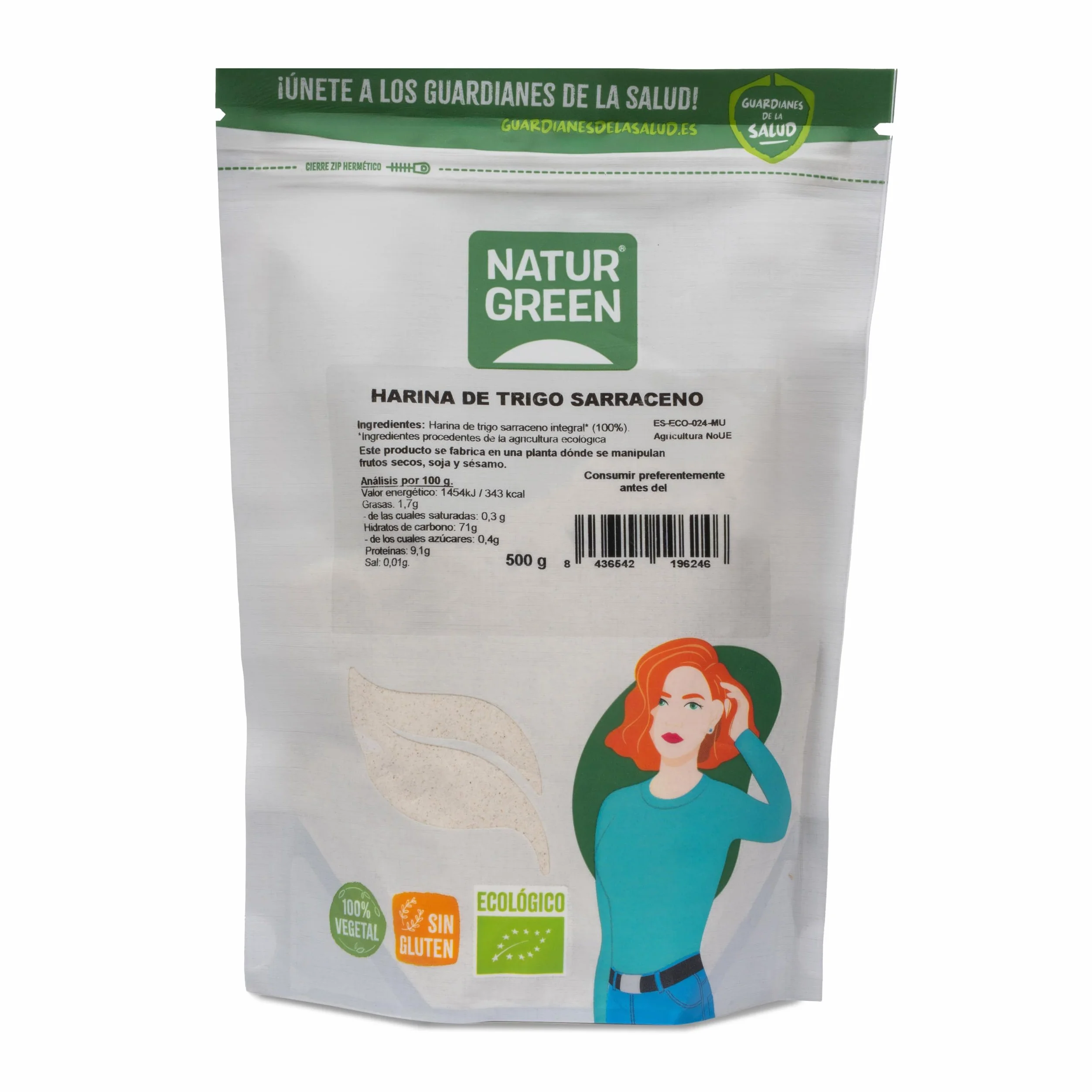 Naturgreen Harina de Trigo Sarraceno Bio sin Gluten
