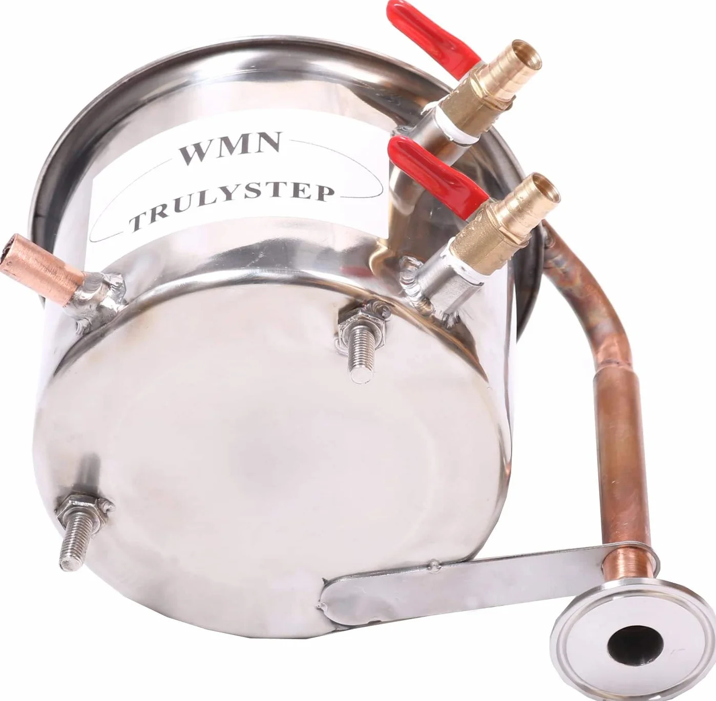 Kit de destilación Moonshine 12 l hervidor acero tubos cobre para elaboración casera vino etanol cerveza