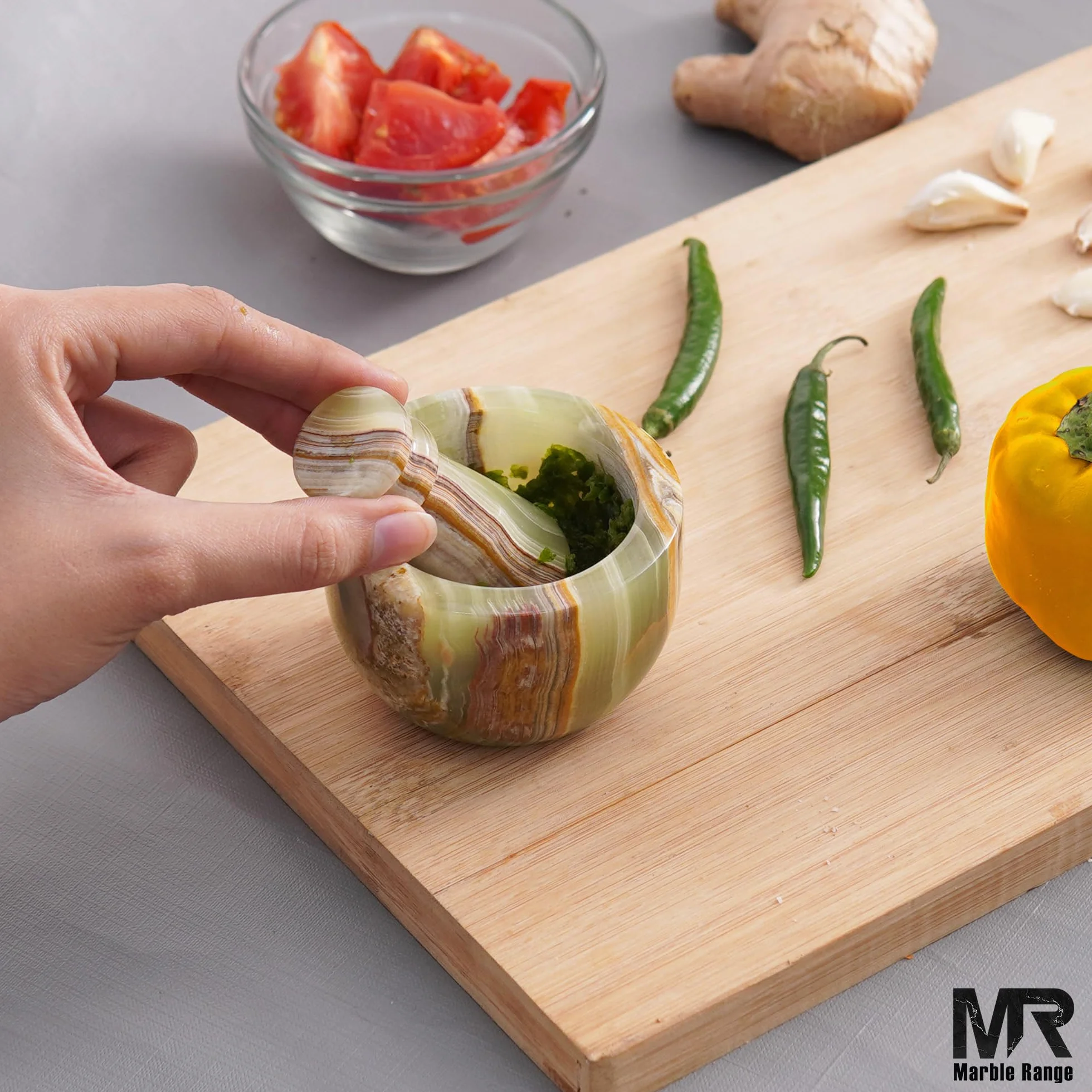 Juego de mortero y mortero de mármol de 3 pulgadas, ónix verde hecho a mano, trituradora de ajo y molinillo de hierbas, mortero de piedra, molinillo de especias pequeño, mortero y mortero para cocina