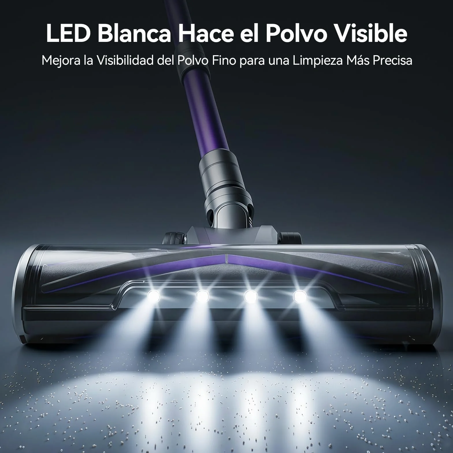 Redkey X18 Aspiradora sin Cable 60KPa/650W/80Mins, 8 en 1 Aspiradora Inalámbrico de Pantalla Tactl LED Modo Automatico Inteligente Autocargable, Autoportante para Suelos/Alfombras/Pelo de Animales