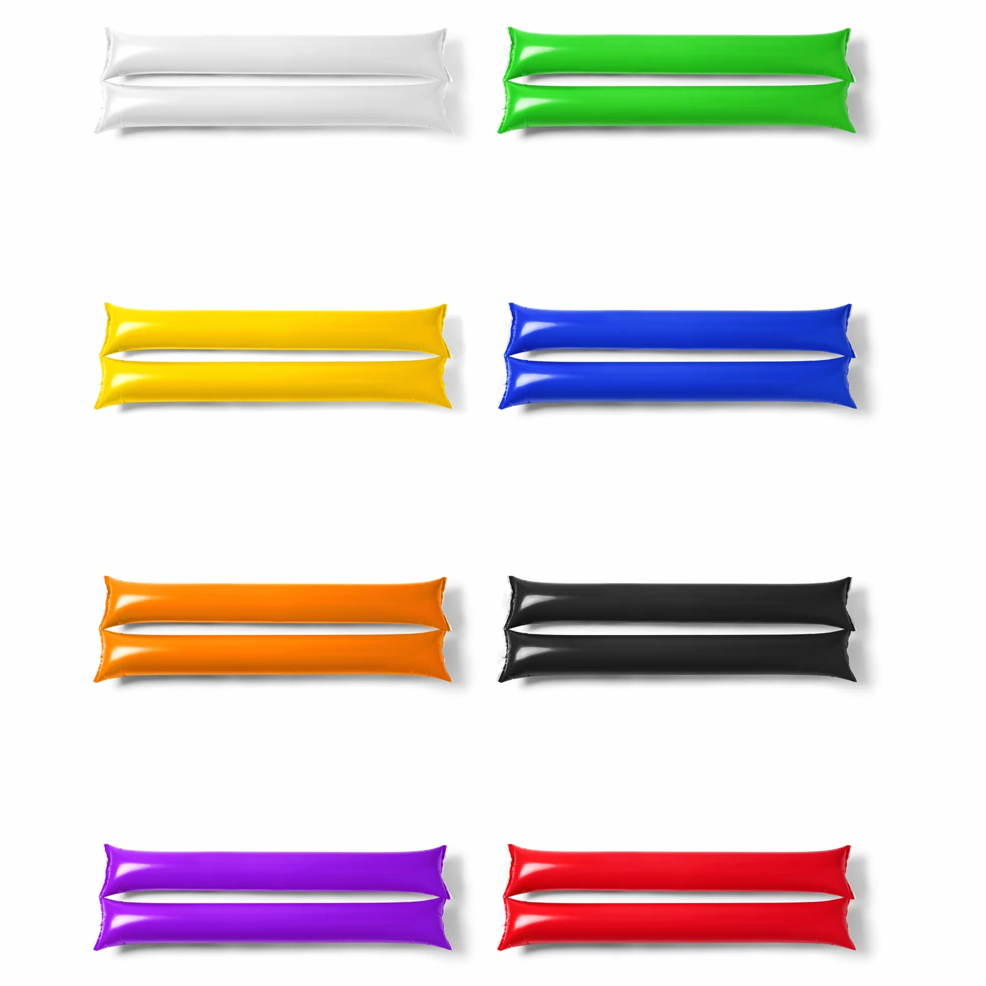 Pack de 50 Pares de Aplaudidores Hinchables Reutilizables – Palos de Animación Ruidosos para Eventos y Deportes