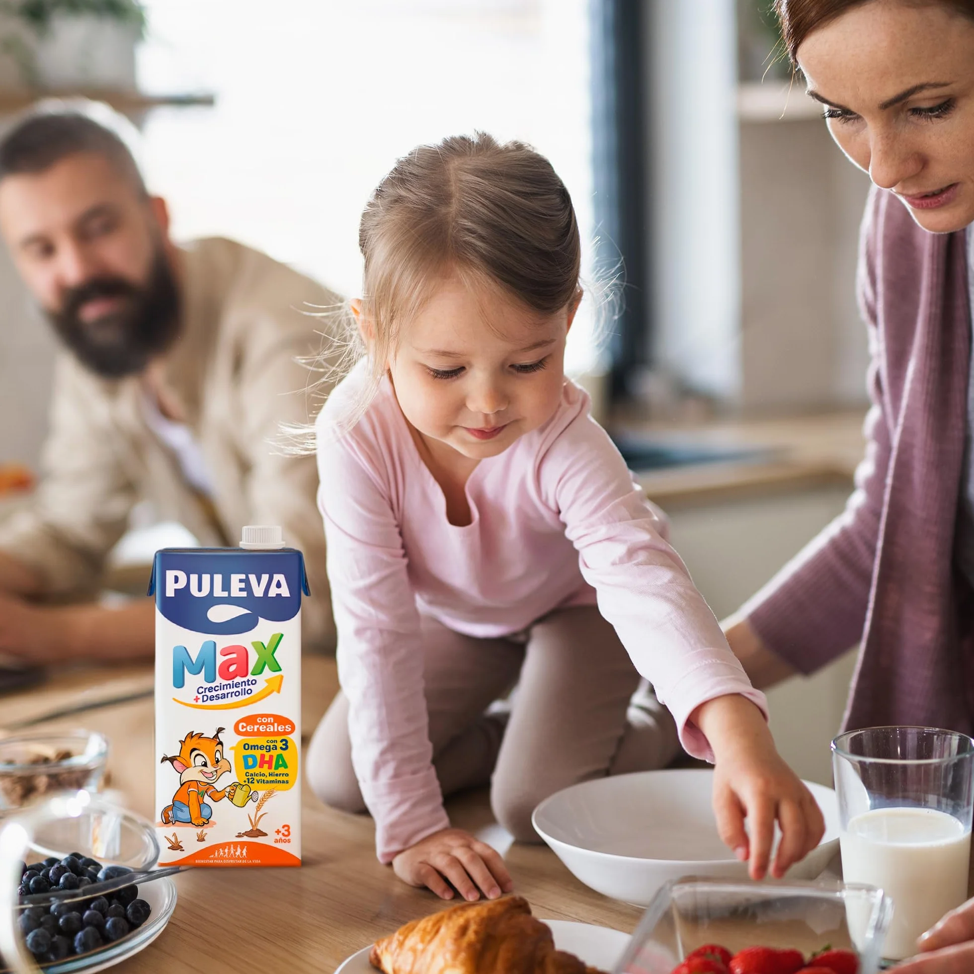 Puleva Max Leche de Crecimiento y Desarrollo con Cereales Pack 6 x 1Lt