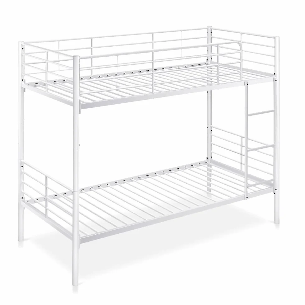 Befara Litera Divisible Twins – Convertible en 2 Camas, Estructura Acero epoxy, protección Anti-caídas - Blanco - 80 x 180
