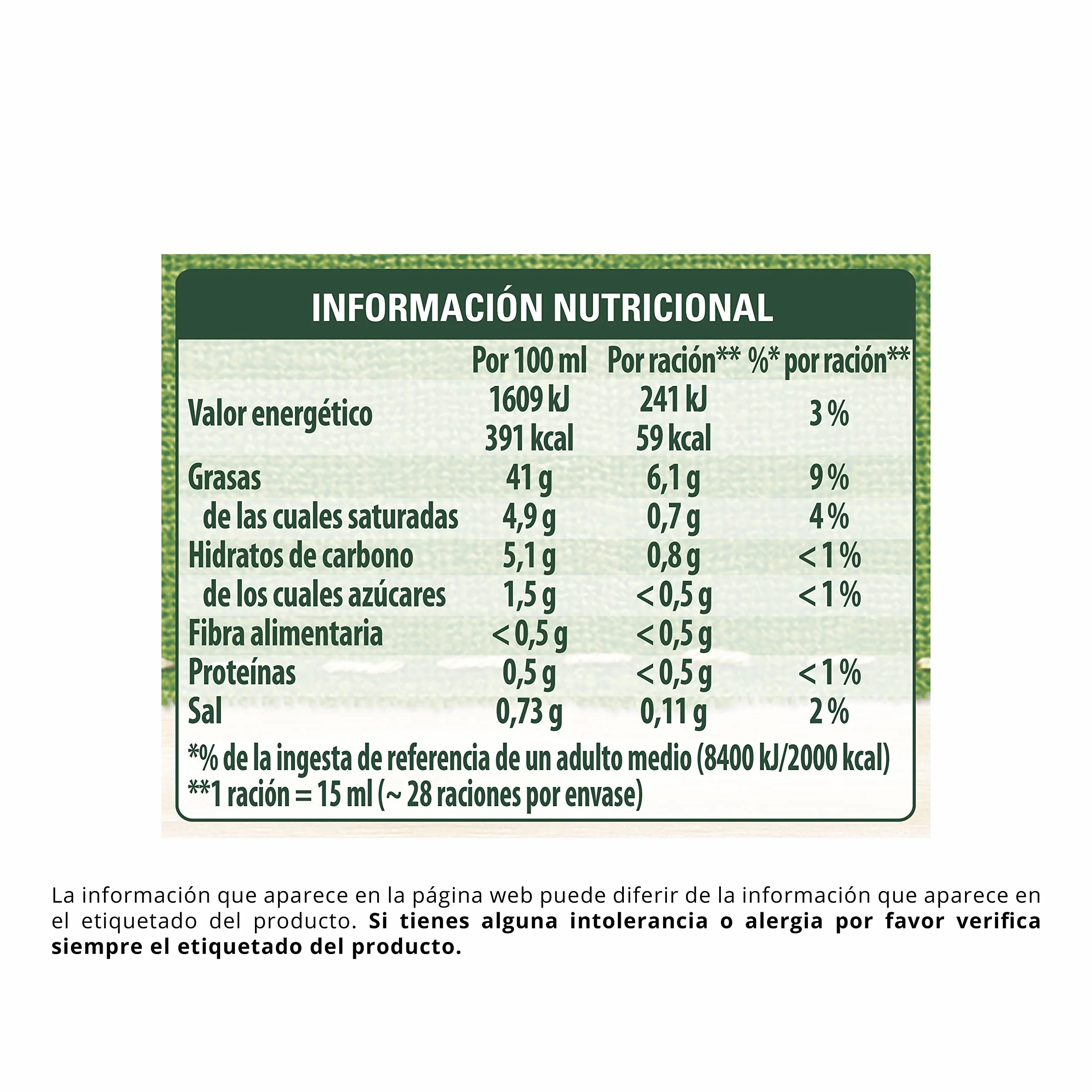 Calvé Mayonesa casera frasco 430 ml