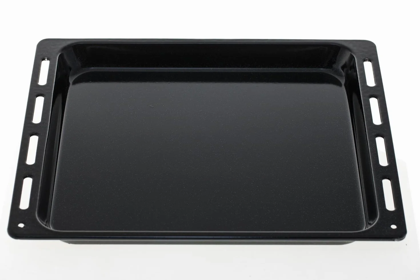 Candy 42807319 Bandeja de horno, esmaltado, accesorio original, bandeja de apoyo, rectangular, esmaltada, 37x44,5x3 cm, negra