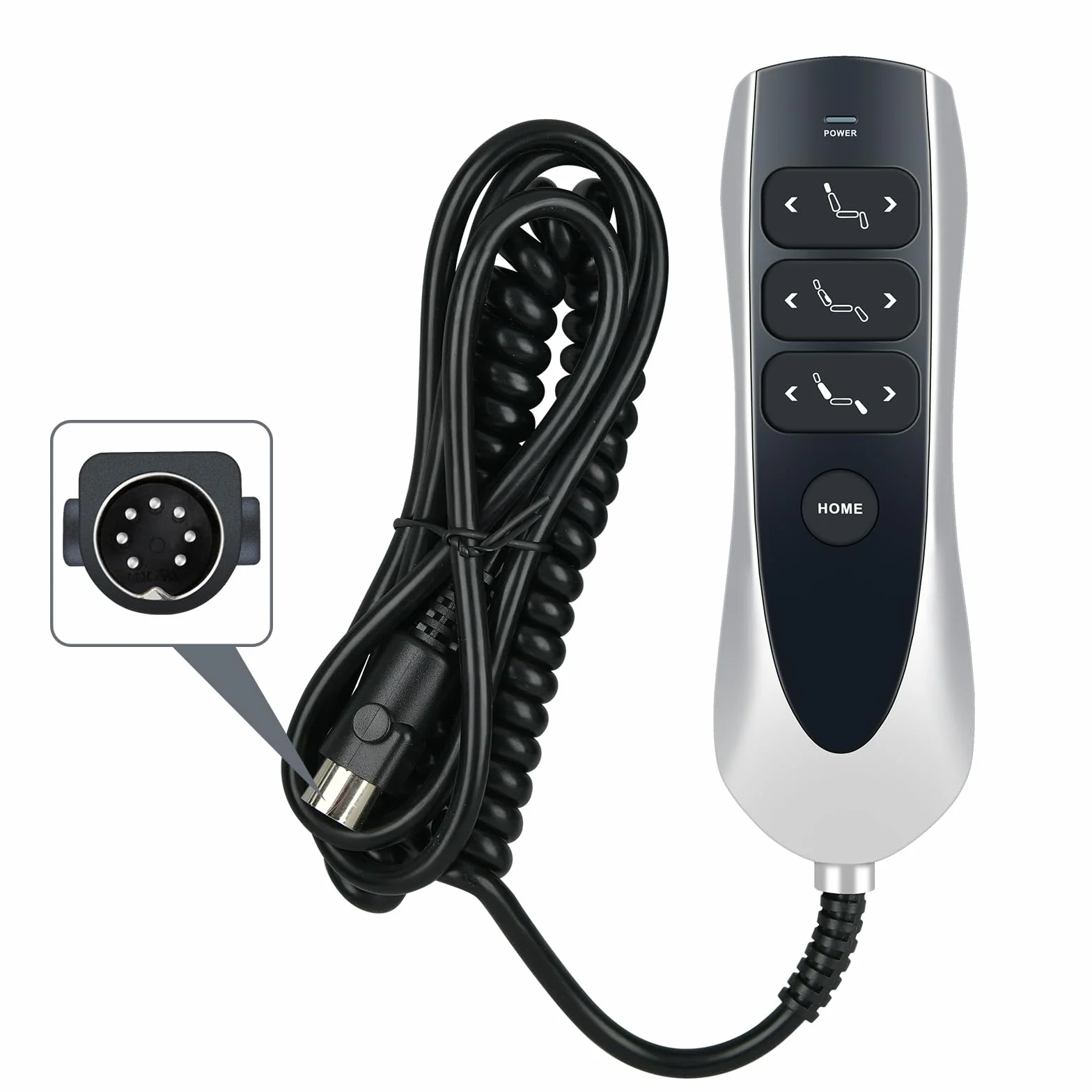 Mando a distancia de repuesto para sillón elevador Uetmulik 7 botones 7 pines OKIN JLDK.38.04.15 con retroiluminación