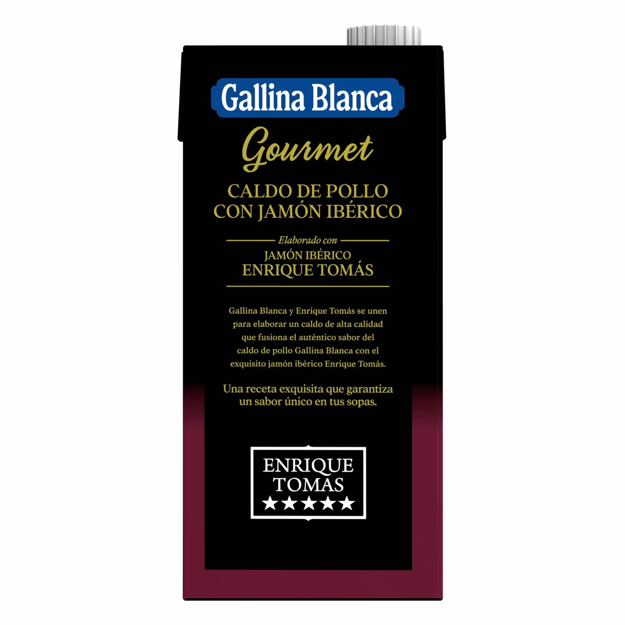 Gallina Blanca Caldo Gourmet de Pollo con Jamón Ibérico Enrique Tomás 1L