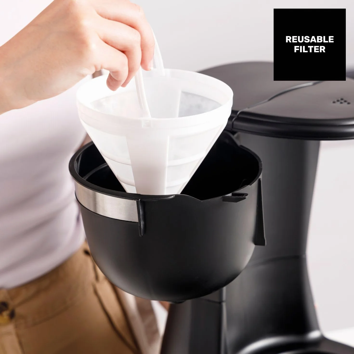 Taurus Verona 6 Cafetera de Goteo 600W 600ml BPA Free Negro Mate