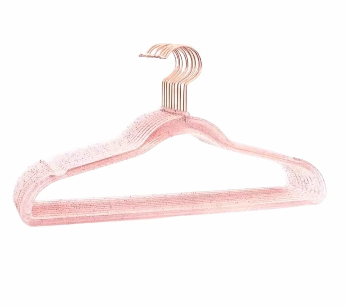 10 Uds Percha De Ropa Antideslizante Ahorro De Espacio Resistente Fuerte Soporte De Carga Percha para Pantalones para El Hogar Dormitorio para Sudadera(Pink)