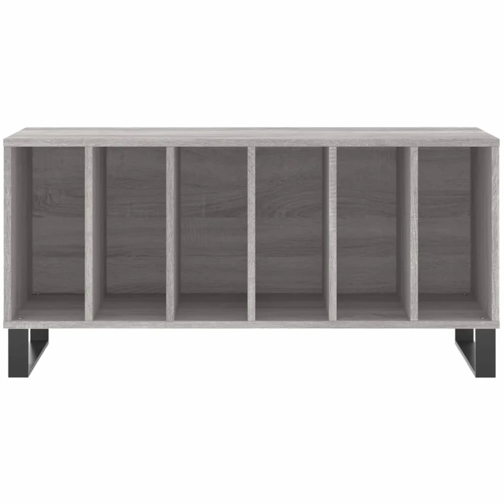 vidaXL Mueble para Discos Madera contrachapada Gris Sonoma 100x38x48cm