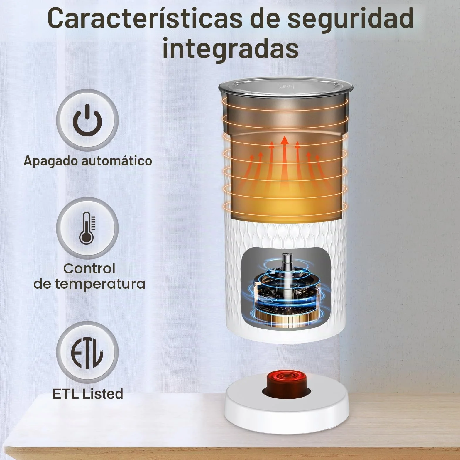 SIMPLETASTE Espumador de Leche Eléctrico 4 en 1, Automático, Calentador y Preparador de Chocolate Caliente para Café
