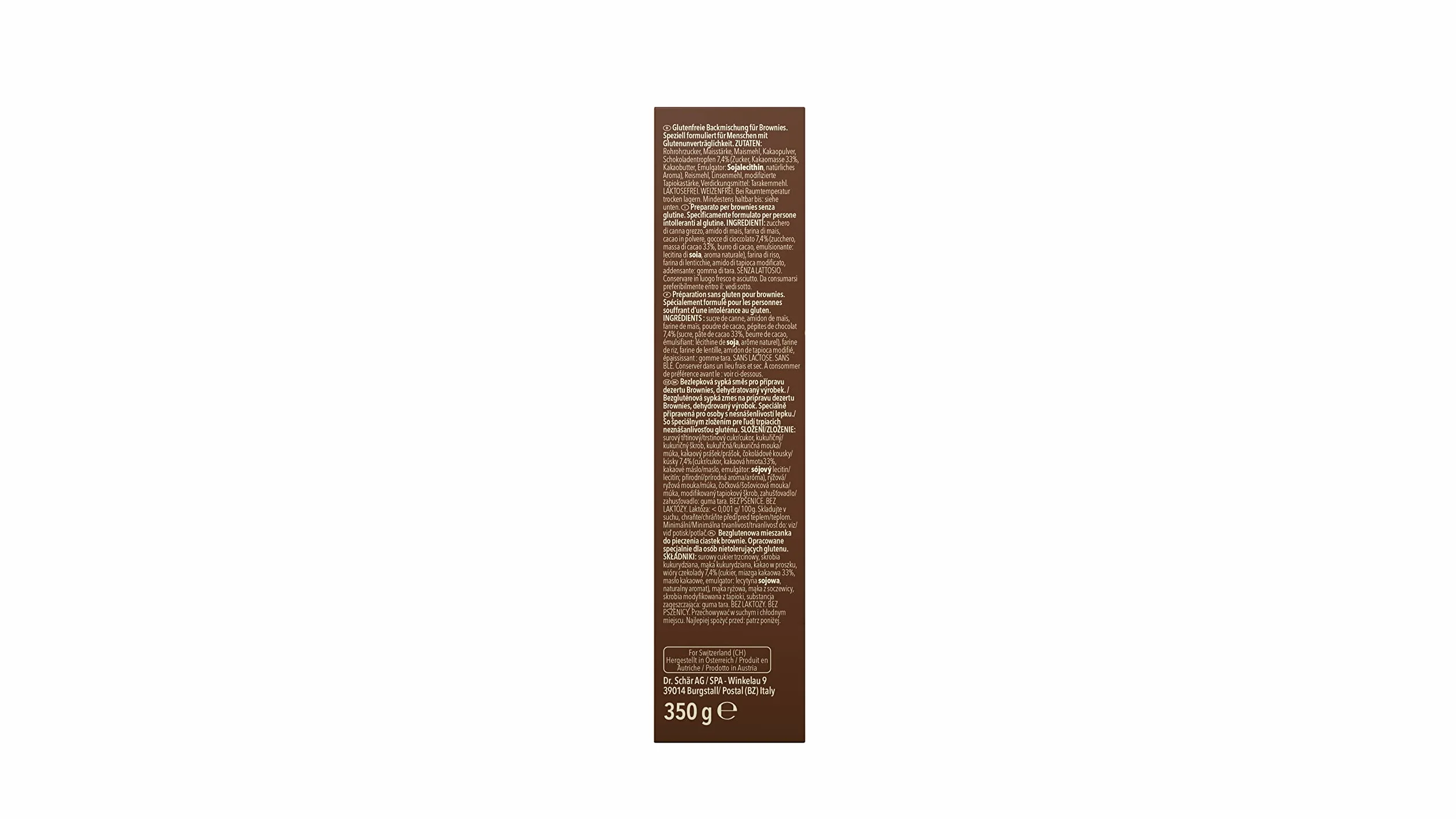 Schar Preparato Brownies 350 G