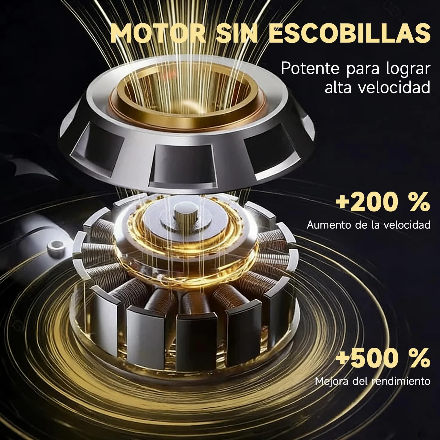 Aspirador de Mano 28000PA 4 en 1 Sin Escobillas Sin Cable para Coche Hogar