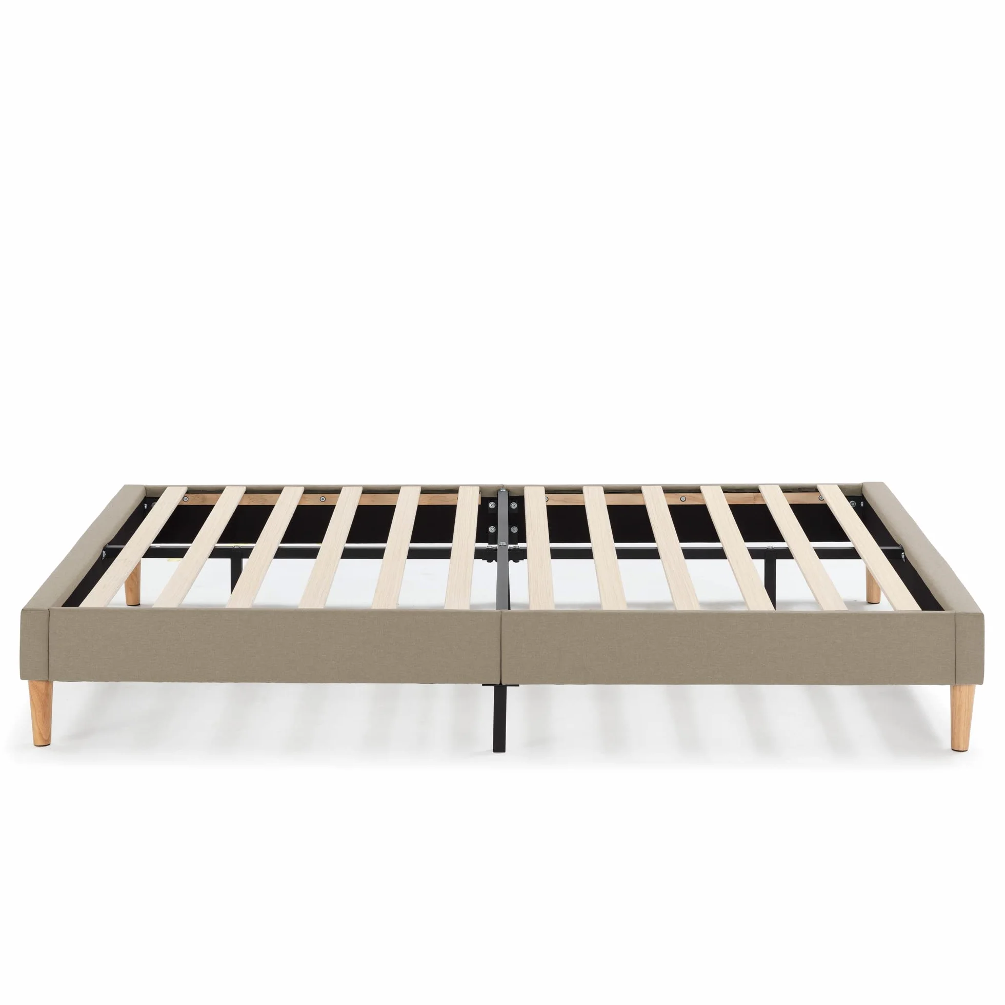 HOMN LIVING Somier Tapizado Aura 160x200 cm Beige 30 cm