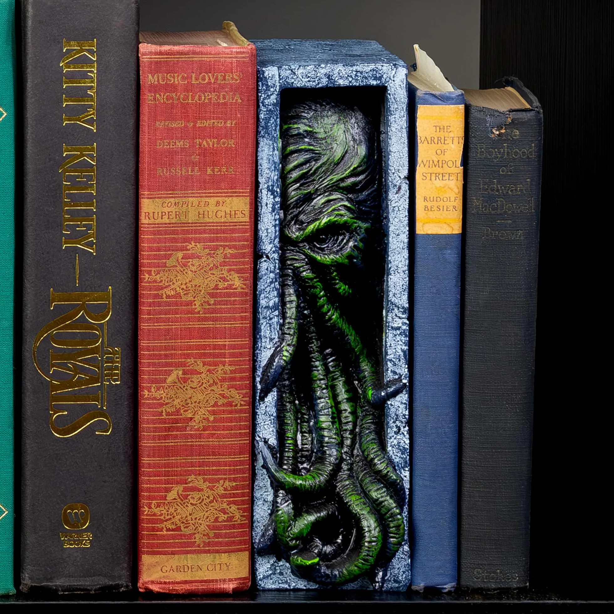 Toy Vault Cthulhu - Inserto de estantería, sujetalibros de Resina, Estatua de Monstruo de Cthulhu