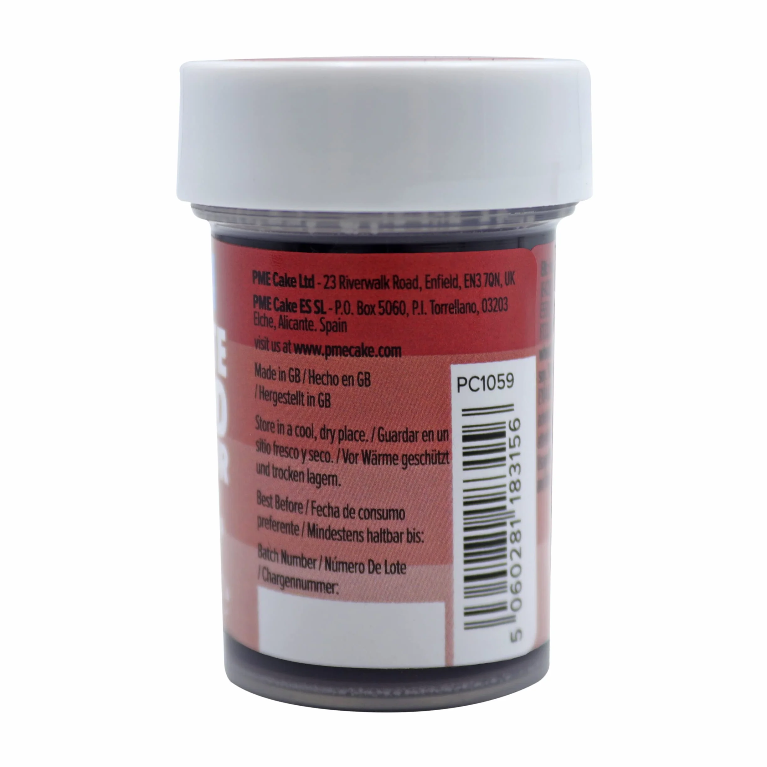 PME Colorante Alimentario en Pasta Rojo Ladrillo 25g