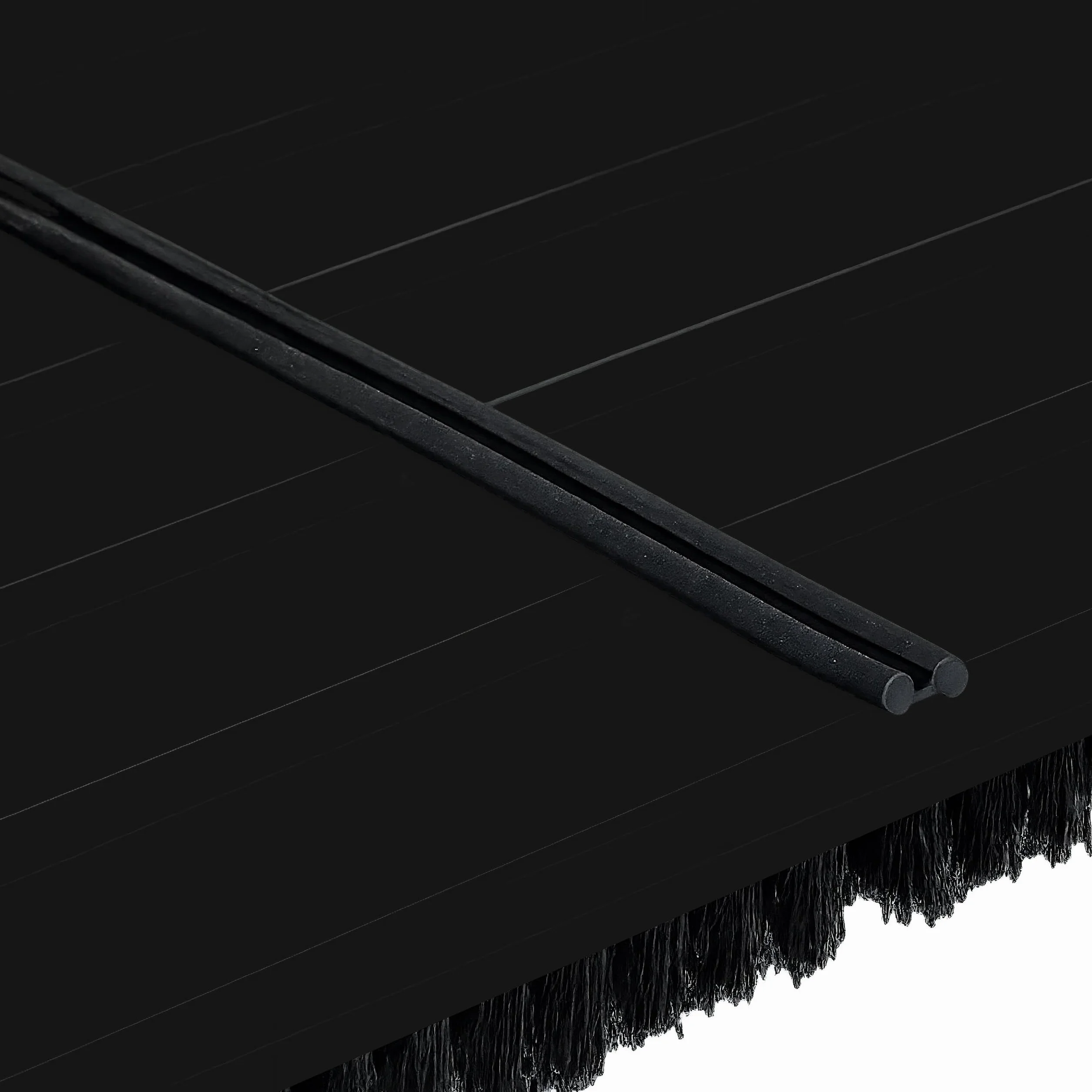 Rascador de Zapatos Relaxdays, Base Antideslizante, cepillos PP Resistentes, para Interior y Exterior, Madera Negra