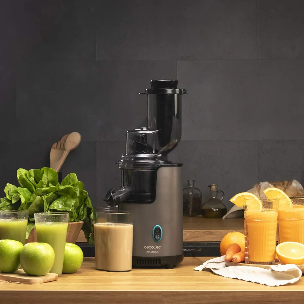 Cecotec Licuadora Frutas y Verduras prensado frío Juice&Live 2500 EasyClean 200 W Filtro fácil Limpieza Canal XL
