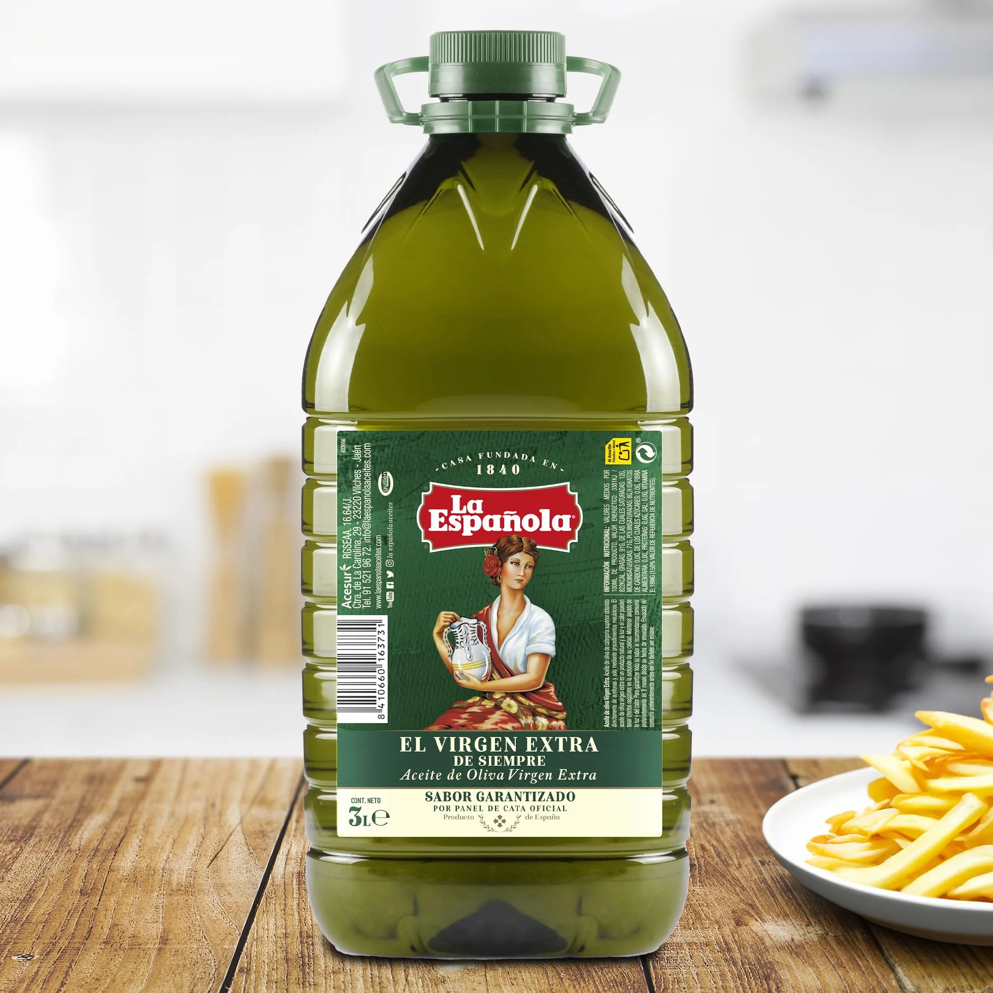 LA ESPAÑOLA Aceite de Oliva Virgen Extra Garrafa 3 Litros