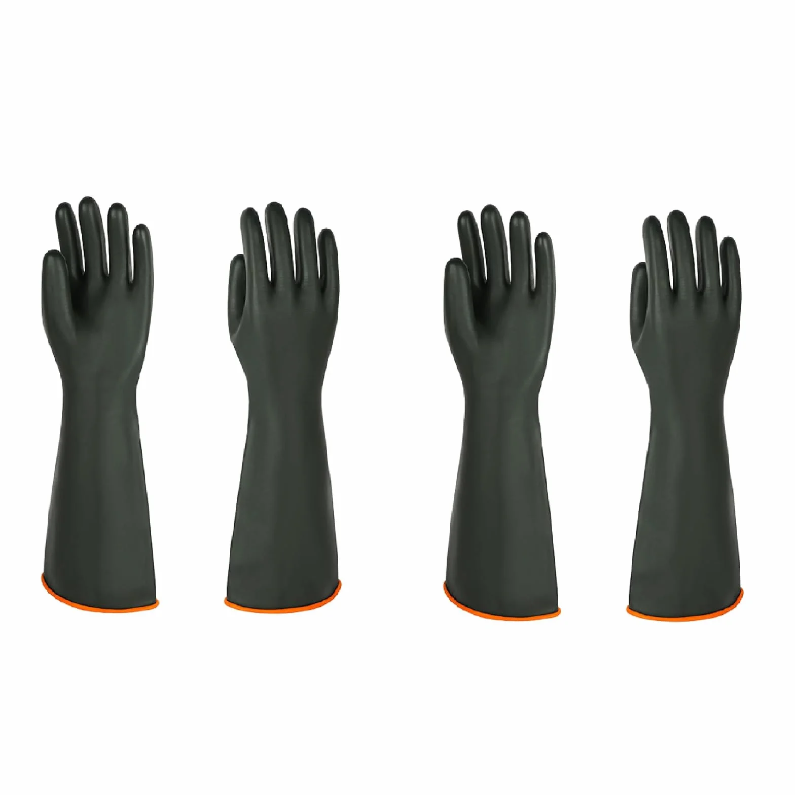 North Tower Guantes de látex resistentes a los químicos, guantes largos reutilizables de goma para lavar platos con protección del antebrazo para hombres, impermeables, equipo de seguridad industrial