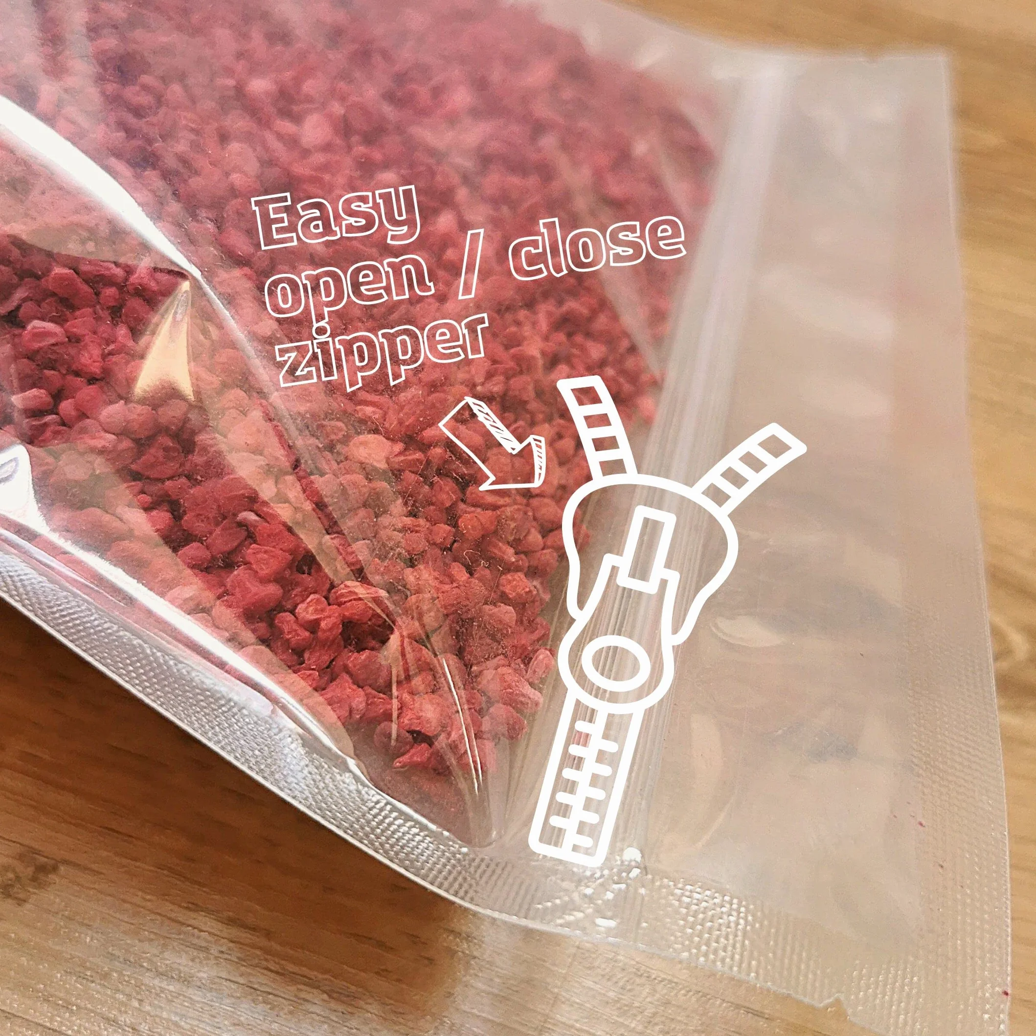 Frambuesa Deshidratada Pezzi XXL 500g Fruita Pura Liofilizadas Freeze Dried Fruit Raspberry Pieces ZingyZoo