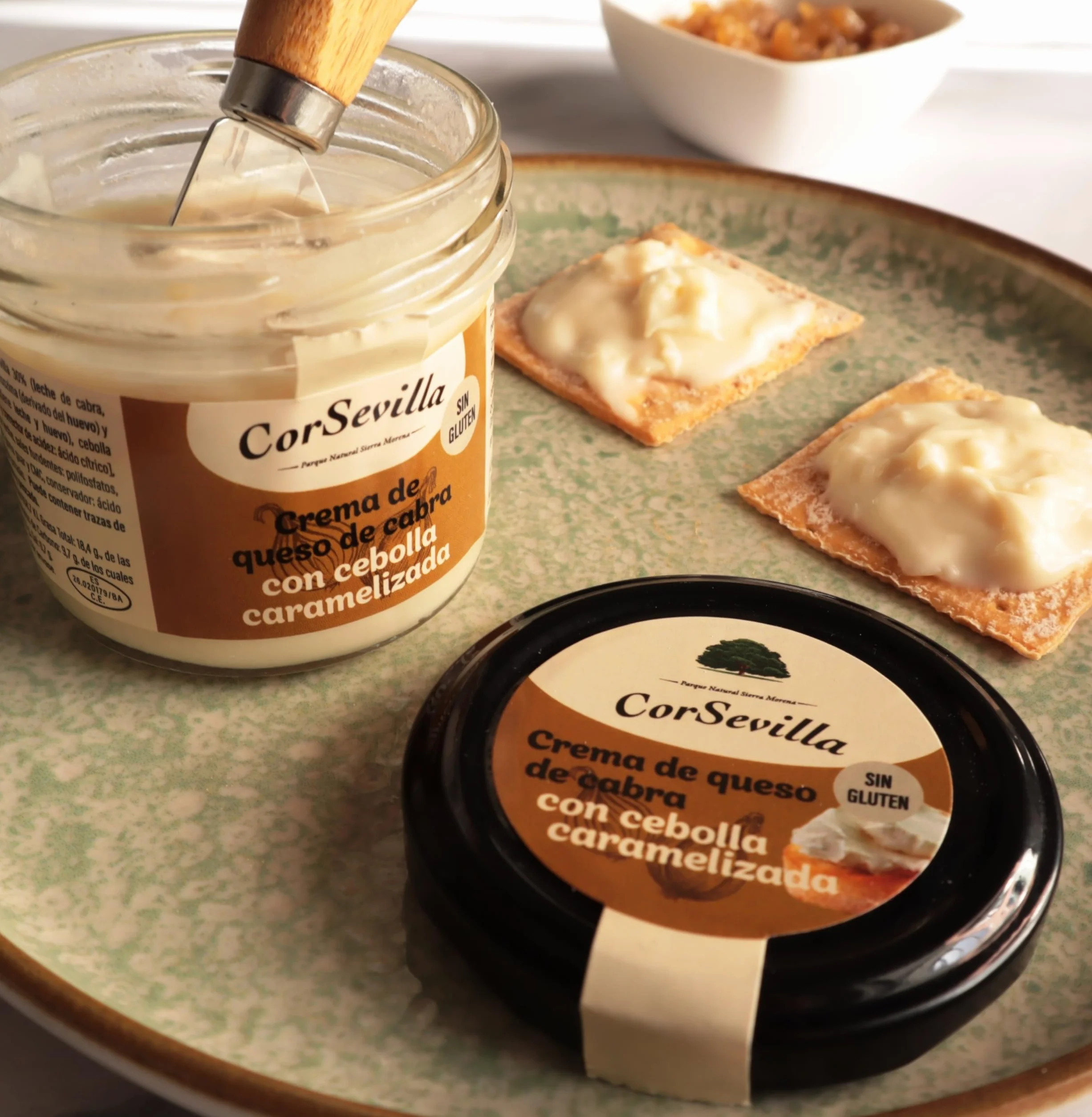 Crema Queso Cabra Curado Cebolla Caramelizada Queso Untar Gourmet 100 g