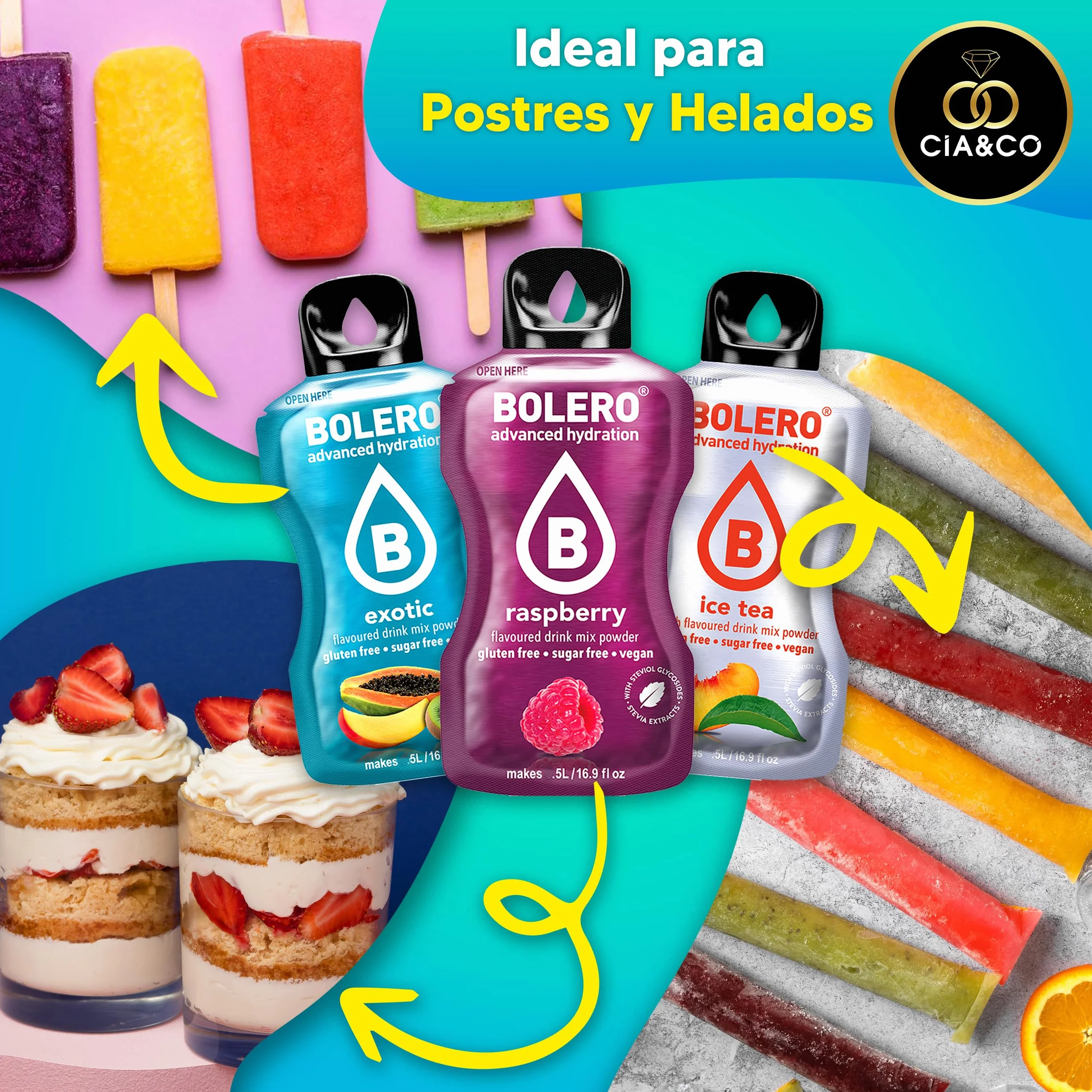 Bolero MULTIVITAMINAS Hidratante Sin Azucar 24x9 grs + 30 Pepitas Saludables