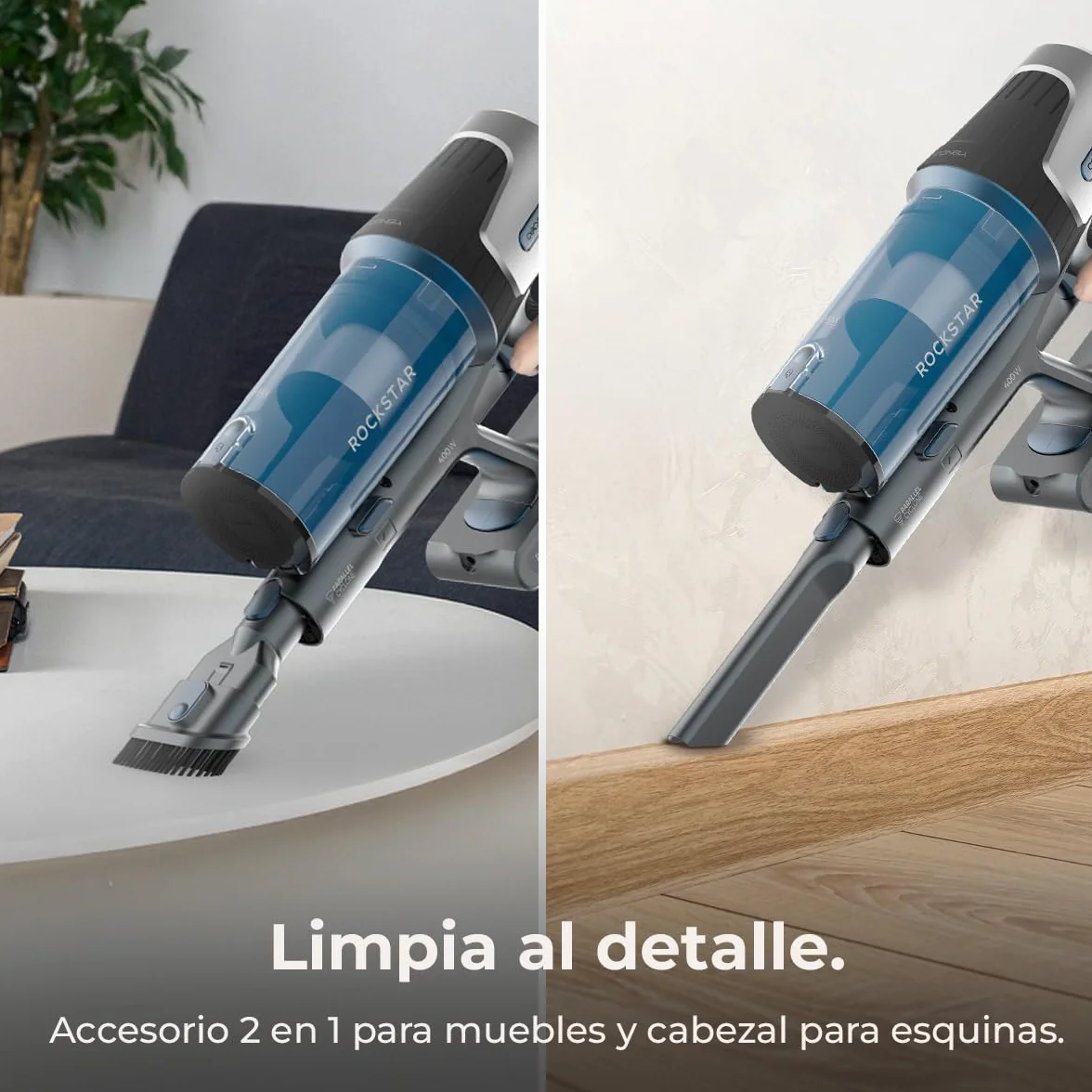 Cecotec Conga Rockstar RS50 X-Treme Aspiradora Escoba sin Cable 60kPa 400W 120AW 60mins Autonomía 130m2