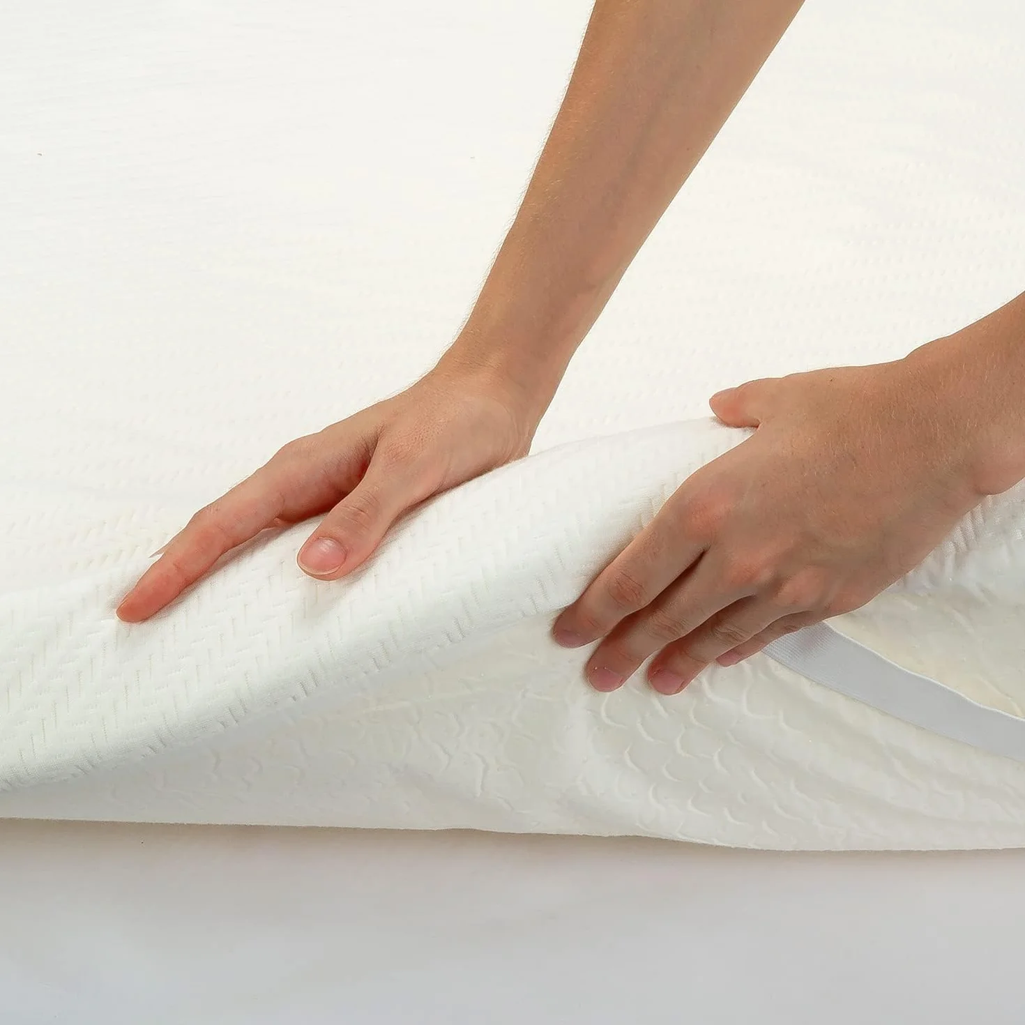 Pikolin Home - Topper Viscoelástico de Hotel - Multizonas - Sobrecolchón Colchoncillo de Grosor 7 cm, para Cama de 150, Desenfundable y Transpirable, Cubre Colchón Viscoelástico, 150 x 190 cm