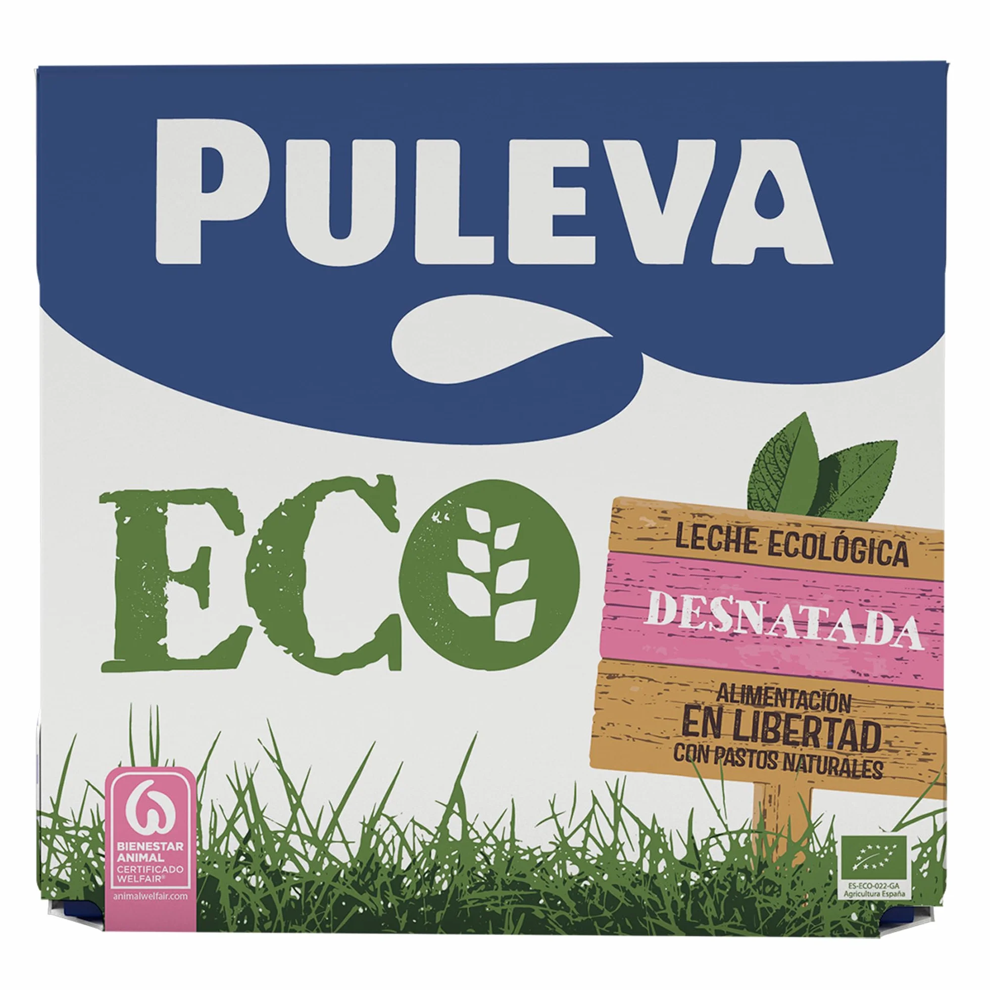 Puleva Leche ecológica Desnatada ECO brik 1L Caja 6 litros