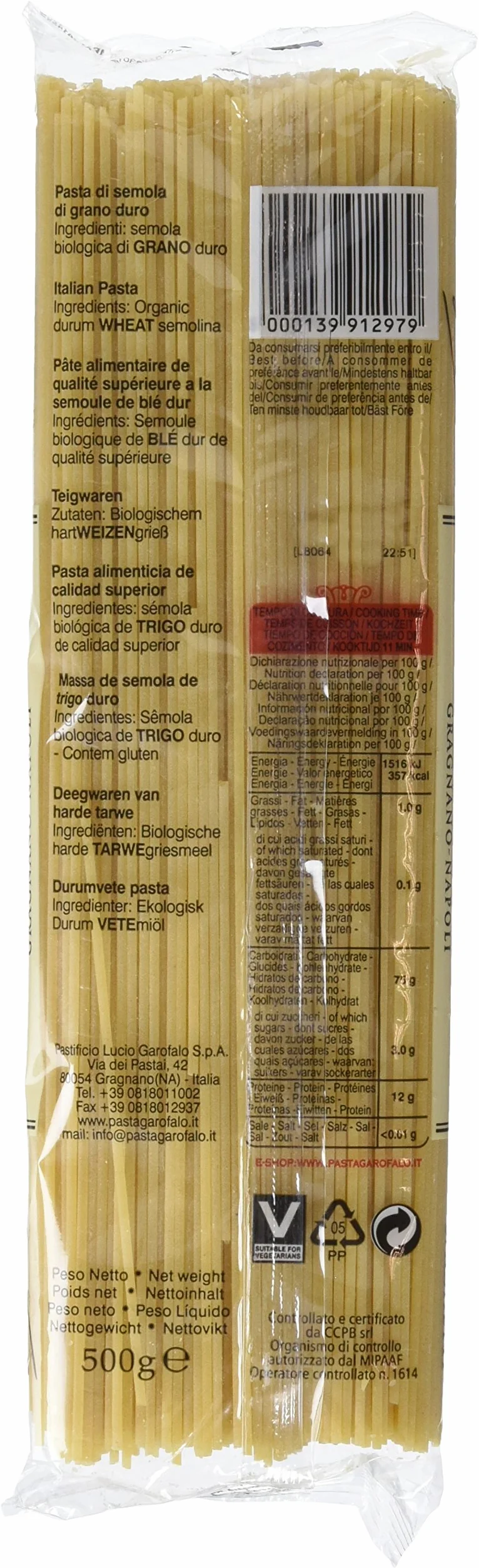 Garofalo Pasta Spaghetti Bio 500g
