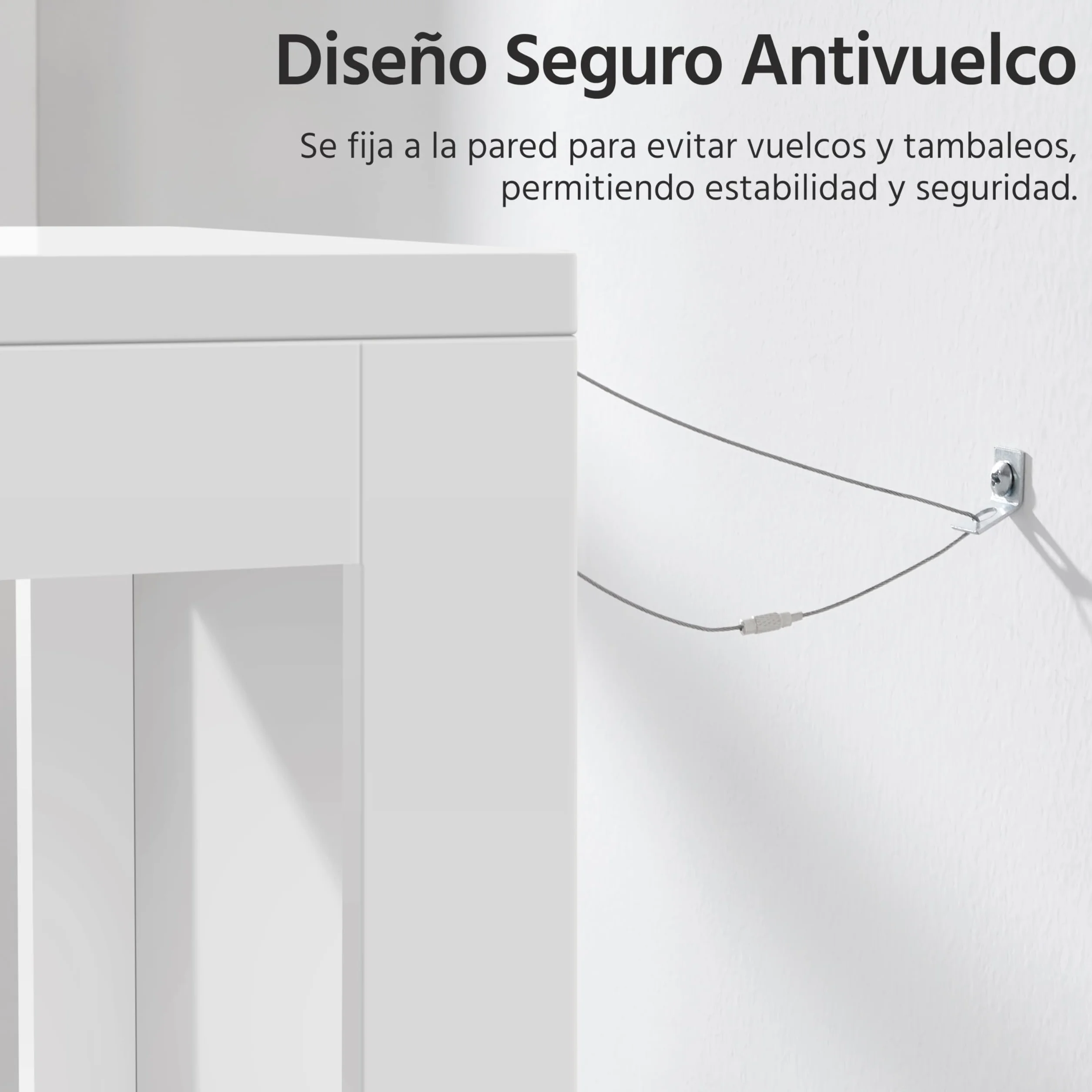 Yaheetech Armario Alta de Baño Mueble Auxiliar 2 Estantes Abiertos 3 Cajones 30x30x142 cm Blanco