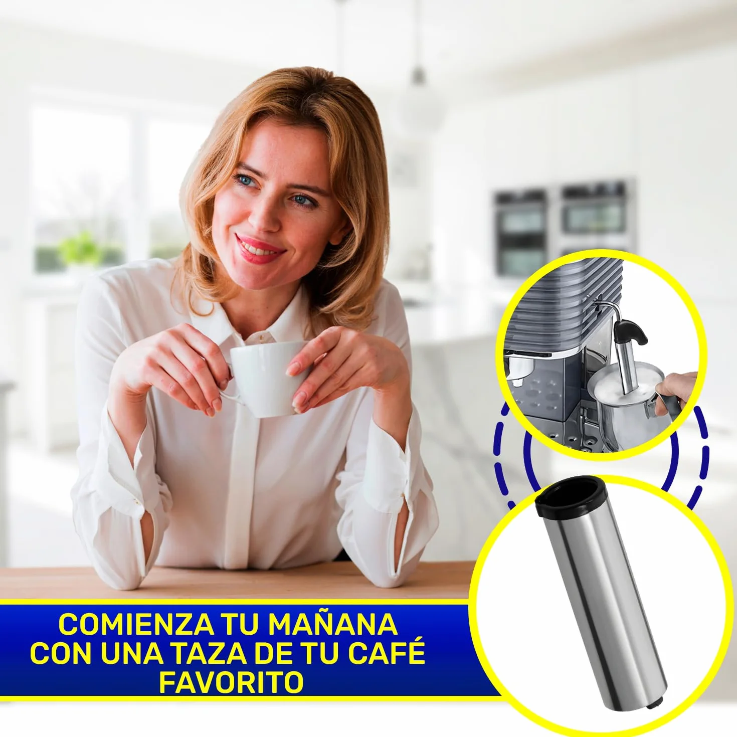 Tubo Externo para Espumador de Leche para Cafetera Superautomática con Código Original 5513270219 para DeLonghi - Garantía de 10 Años - MONTERAL