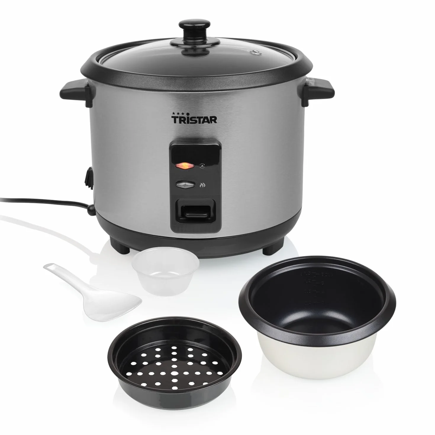 Tristar Olla Arrocera 1,5 L Acero Inoxidable 500 W RK-6145