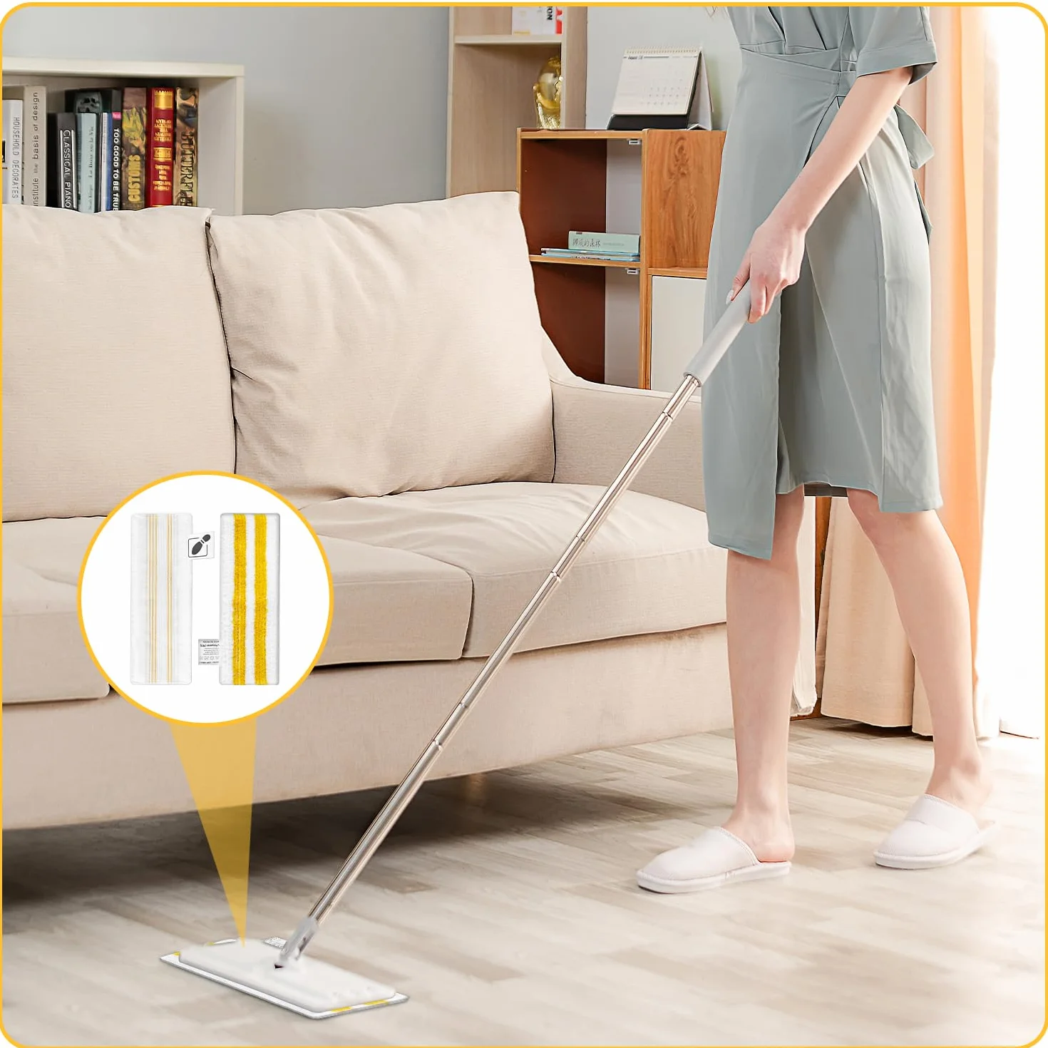 6 Piezas para Kärcher EasyFix SC1, SC2, SC3, SC4, SC5 Boquilla Microfibra Paños, Paño de Limpieza a Vapor para Kärcher, No suelta pelo, Apto para Limpiar Diversos Tipos de Suelos