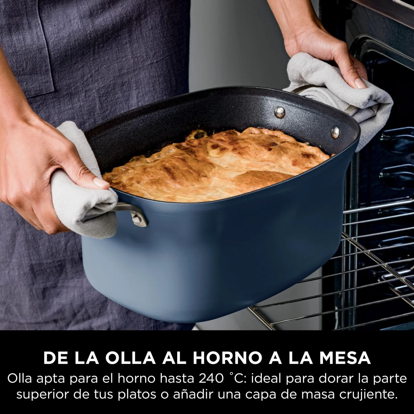Ninja Foodi PossibleCooker Olla de cocción lenta y arrocera, 6 l, 8 funciones de cocción en 1, azul medianoche, MC1101EU