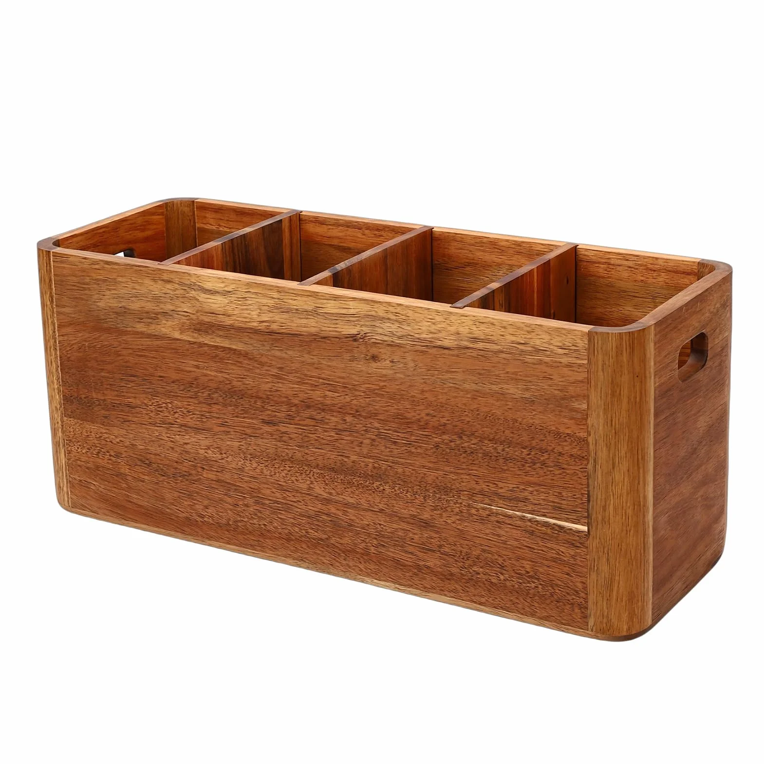 Topiky Soporte de Madera Rústica para Cubiertos, Diseño Decorativo para Banquetes, Reuniones, Espacio de Cocina Organizado