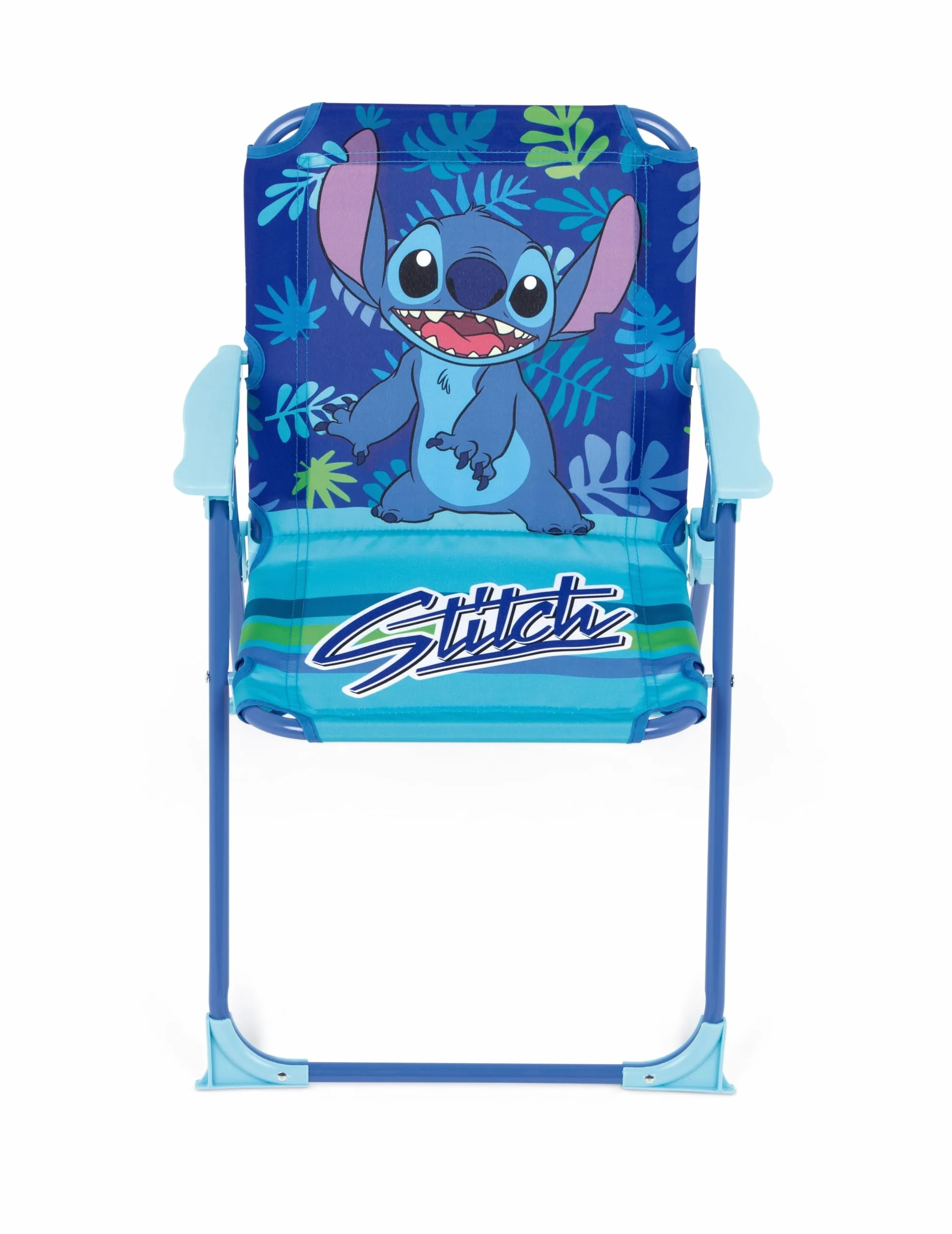 ARDITEX Silla Plegable con Brazos de Stitch de Disney - 38x32x53cm - Adecuado para jardín, Camping, Playa o montaña - Ideal para niños y niñas.