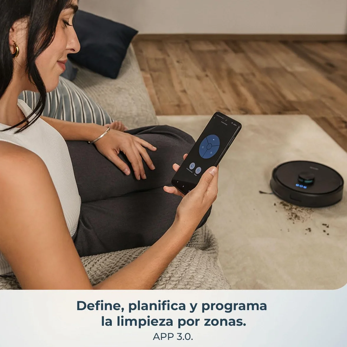 Cecotec Robot Aspirador y Friegasuelos Conga Y50 X-Treme 5000Pa Base Autovaciado 3L Navegación Láser