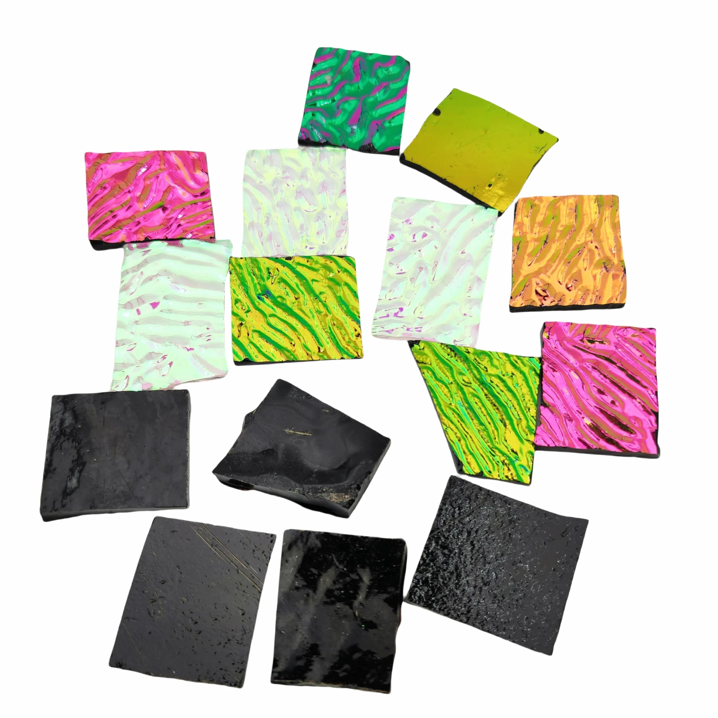 Vidrio Dicroico COE90 84g 3 Bolsas para Horno de Microondas Vidrieras Joyería