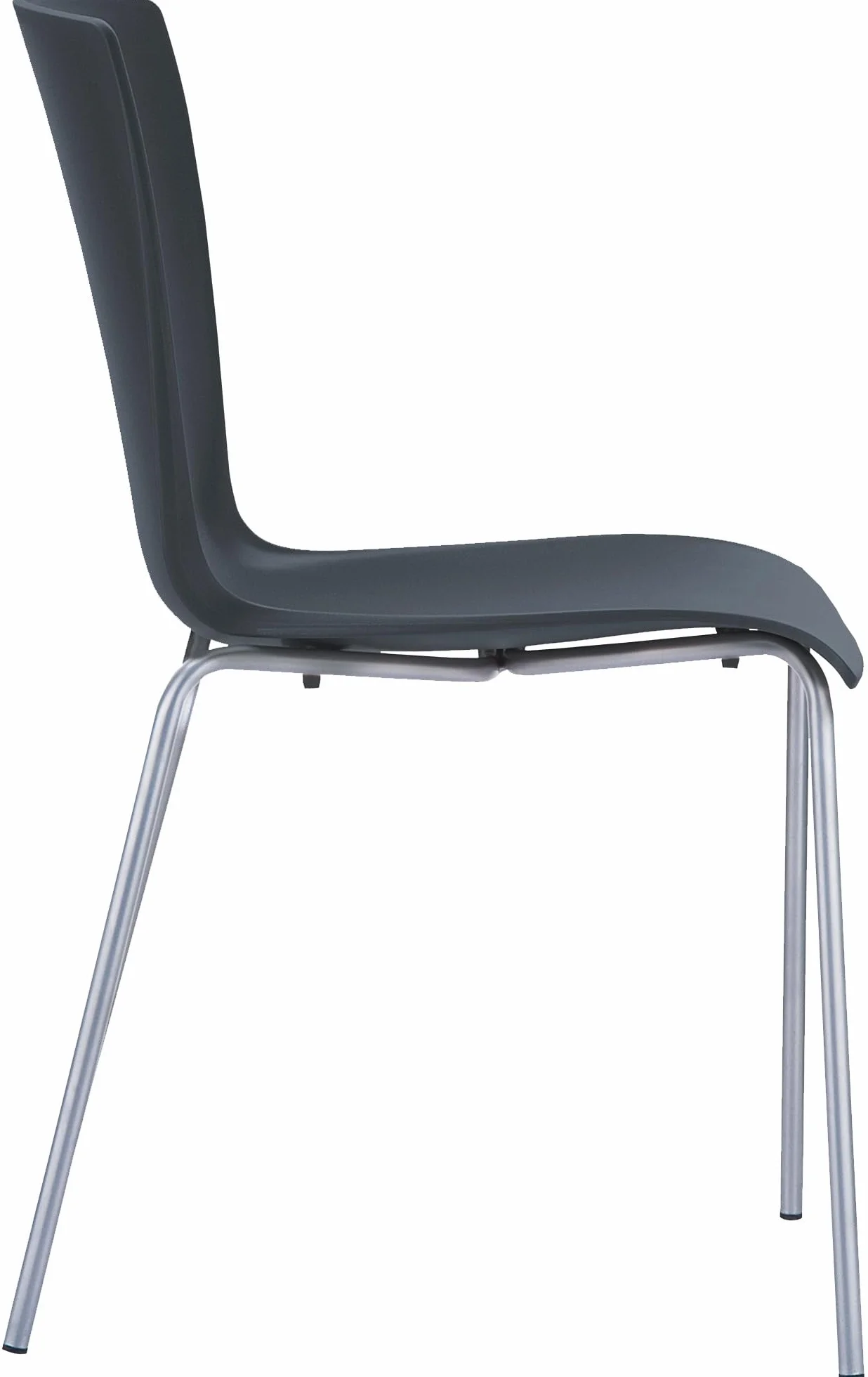 CLP Silla Apilable Mio I Silla De Exterio/Interior con Estructura De Polipropileno I Silla Juvenil Resistente I Silla De Jardín I Color:, Color:Negro