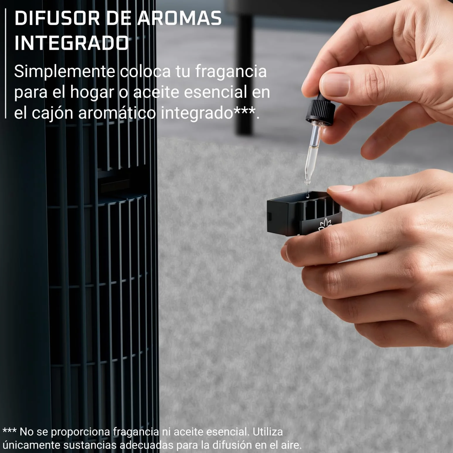 Rowenta Eole Silence Force Ventilador de torre 12 velocidades 5 modos Difusor de aroma integrado Temporizador 12h
