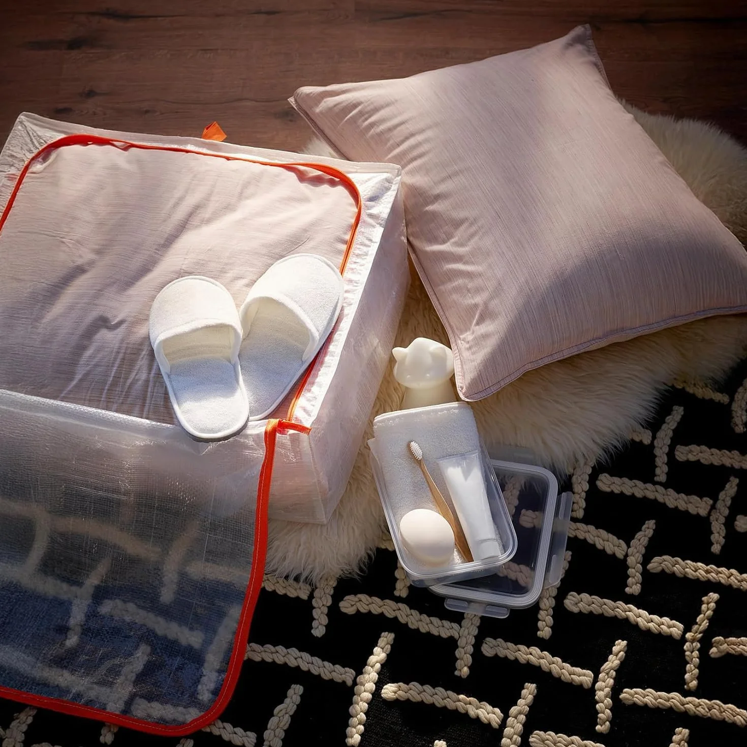 IKEA PARKLA Estuche de almacenamiento 55 x 49 x 19 cm (3)