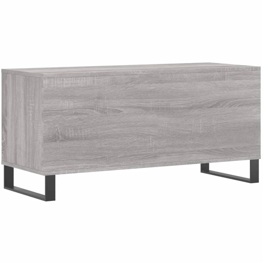 vidaXL Mueble para Discos Madera contrachapada Gris Sonoma 100x38x48cm