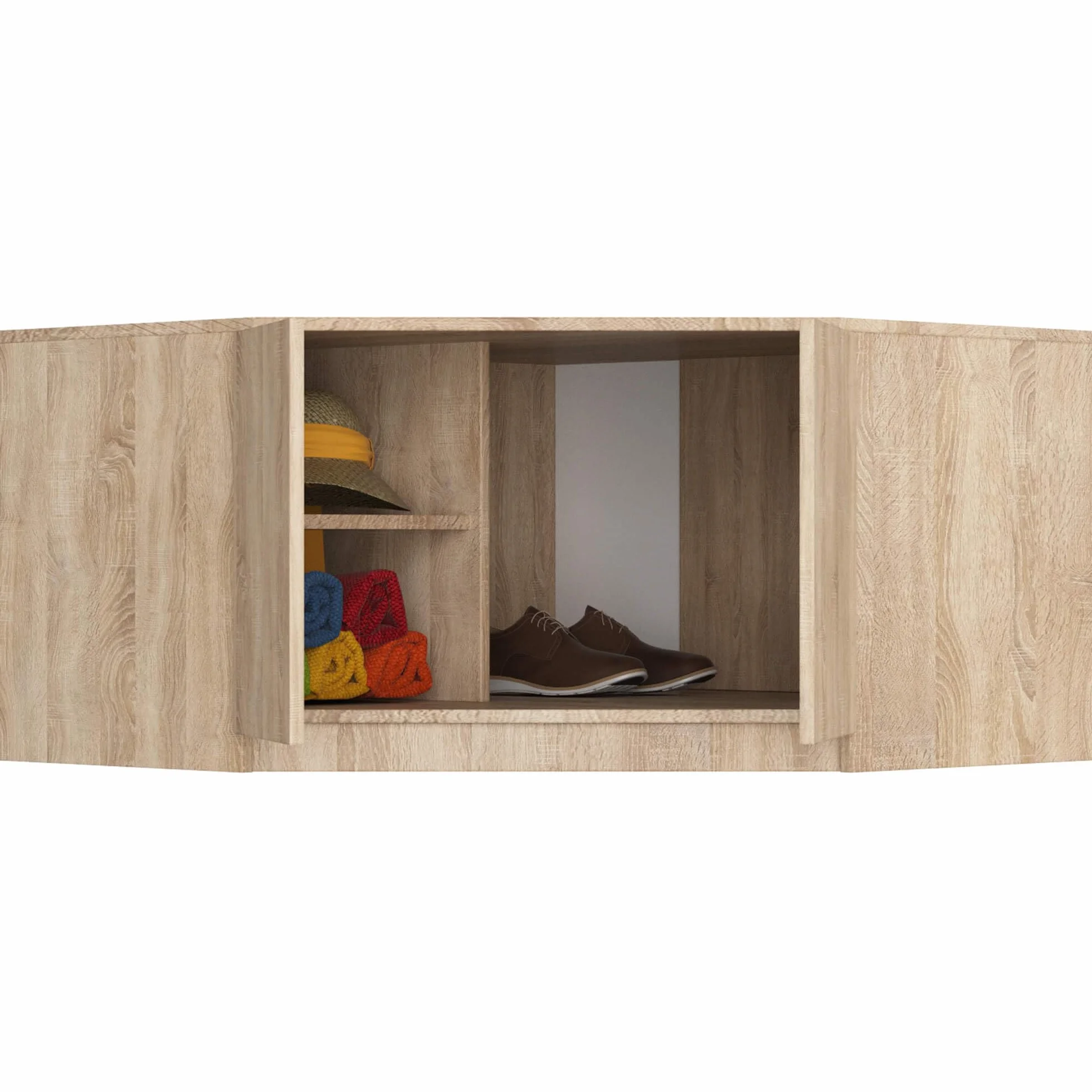 Altillo para armario AKORD S100 Roble Sonoma 100 cm 2 puertas 3 estantes 100x50x55 cm