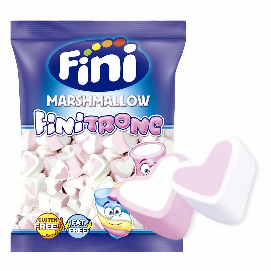 Marshmallow Fini Finitronc Nubes 125 Unidades Corazones