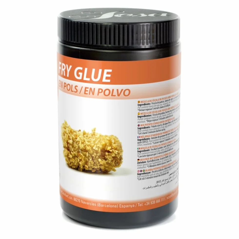 SOSA Fry glue Mezcla de almidón y texturizantes para reemplazar el huevo en el rebozado 500grs